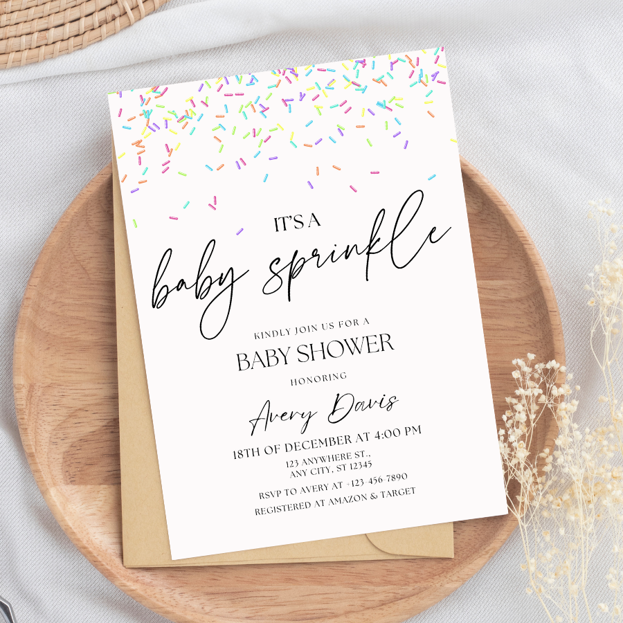 Baby Sprinkle Baby Shower Invitation