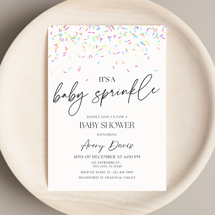 Baby Sprinkle Baby Shower Invitation