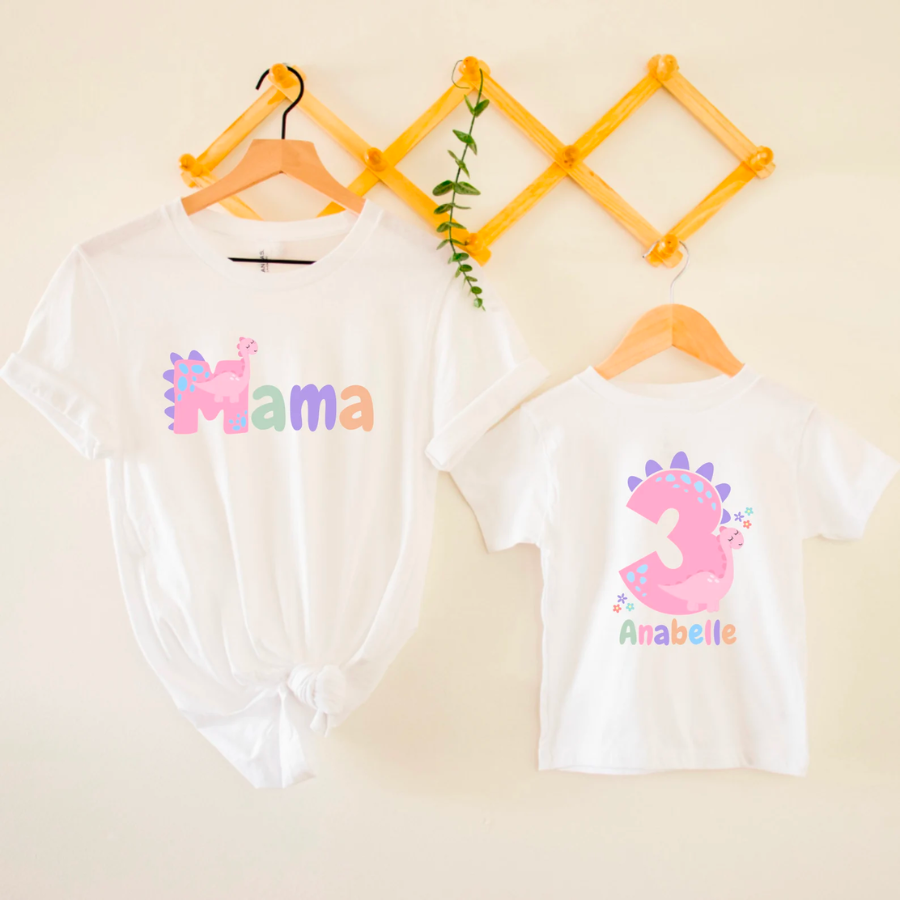 Dinosaur Birthday Shirts Matching Family Shirts