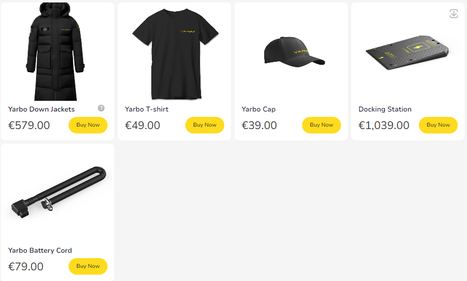 Yarbo varaosat ja lisävarusteet