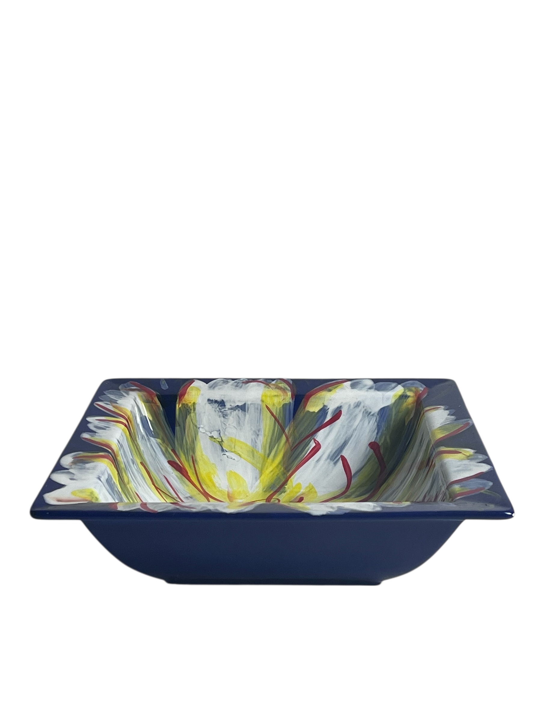 Hand-painted Ceramic Square Bowl