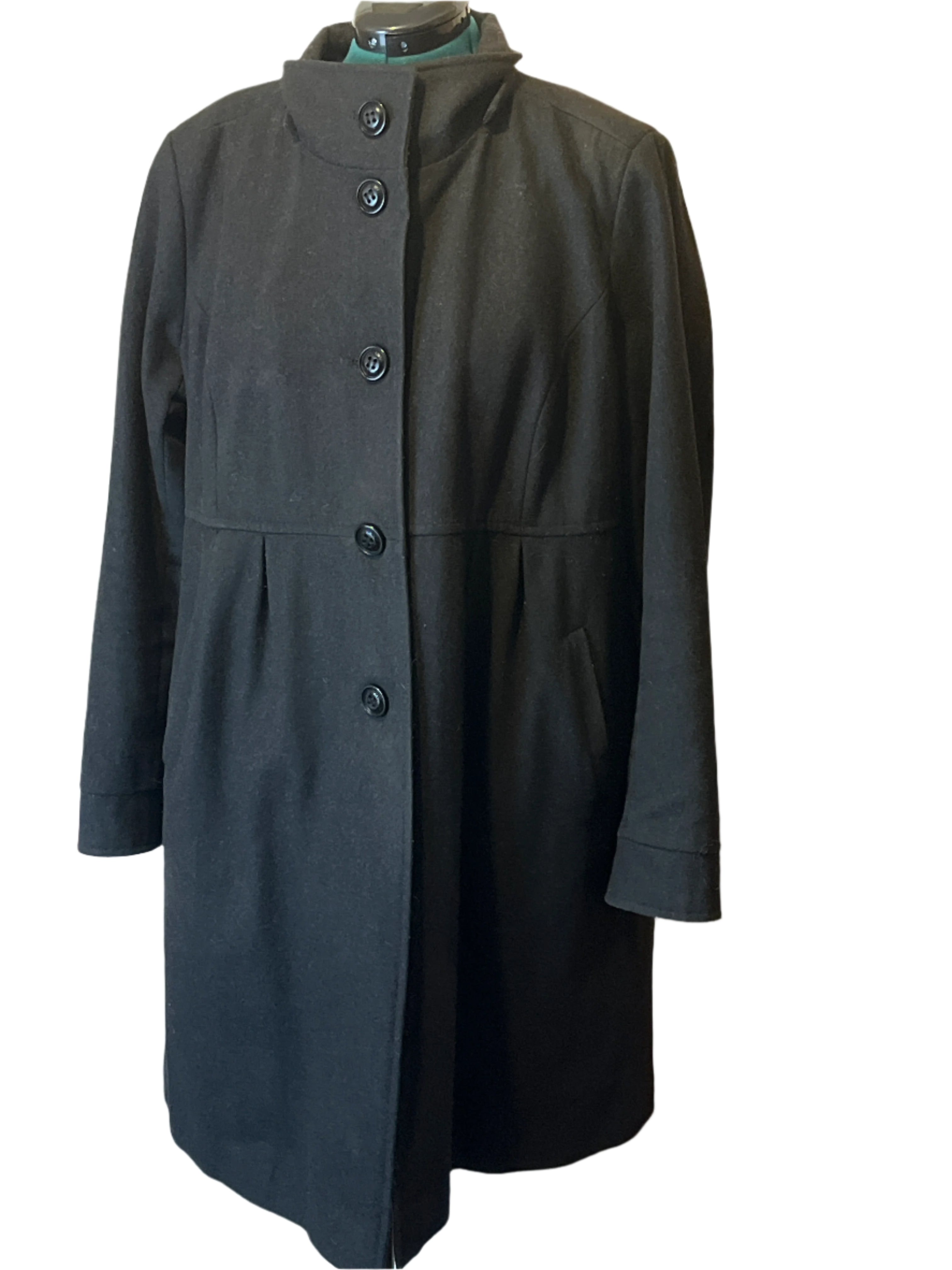 women's black wool coat (size 20W)