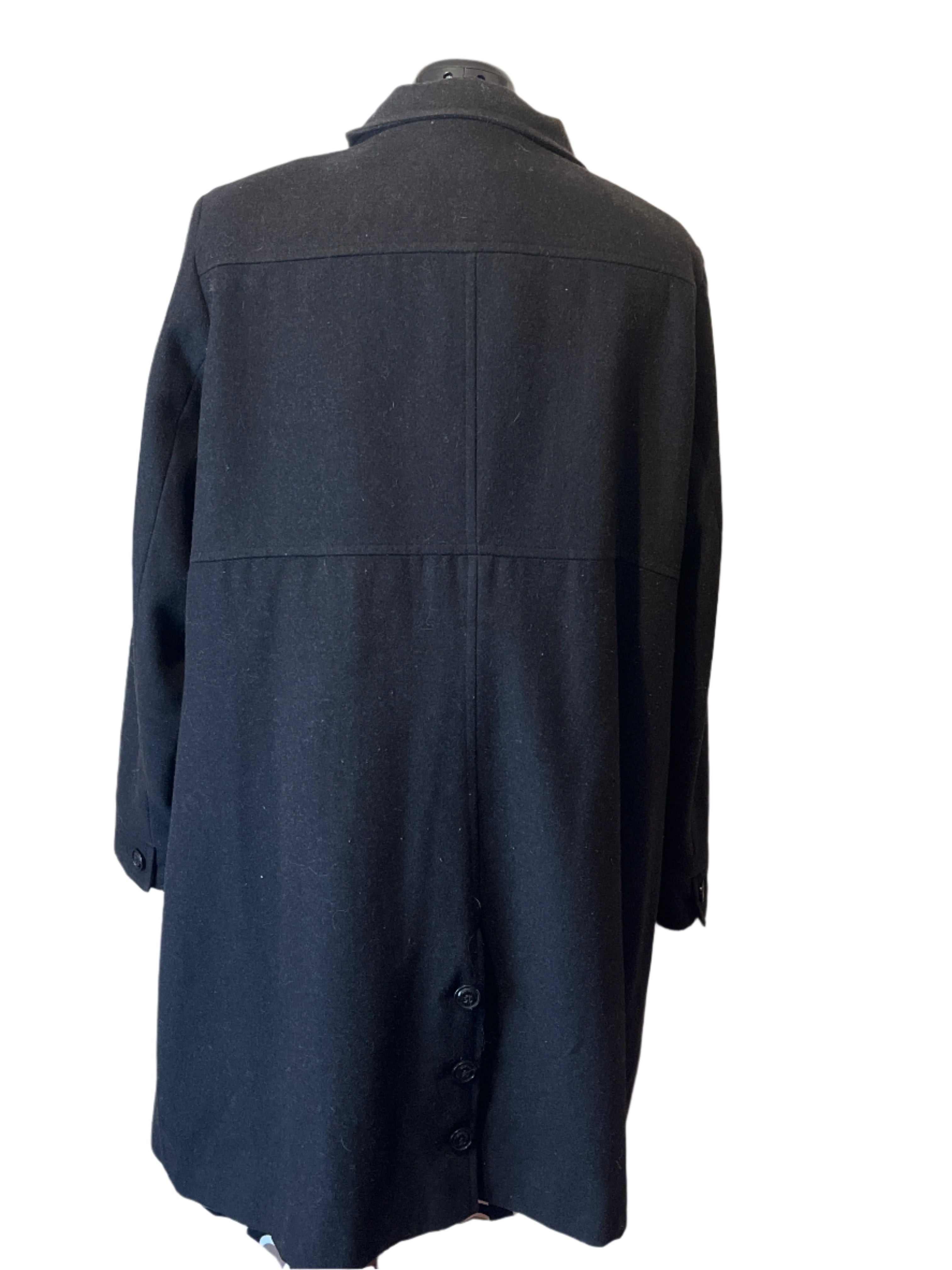women's black wool coat (size 20W)