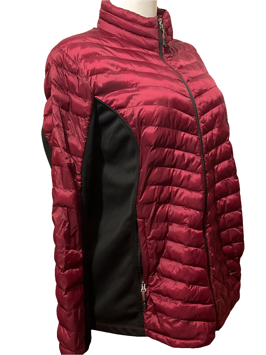 32 Degrees -Heat Burgundy and Black Quilted Coat (size XXL)