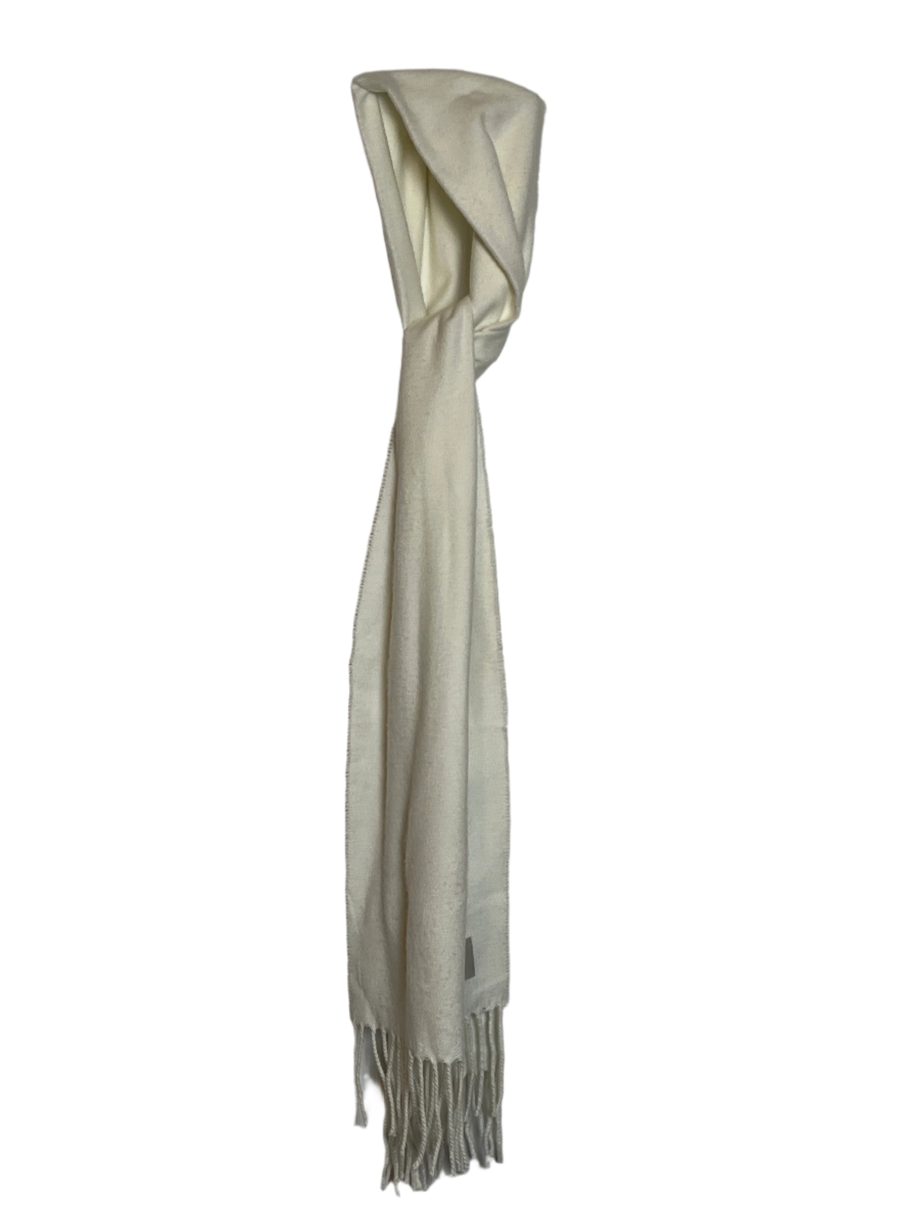 Beige Scarf with Fringes