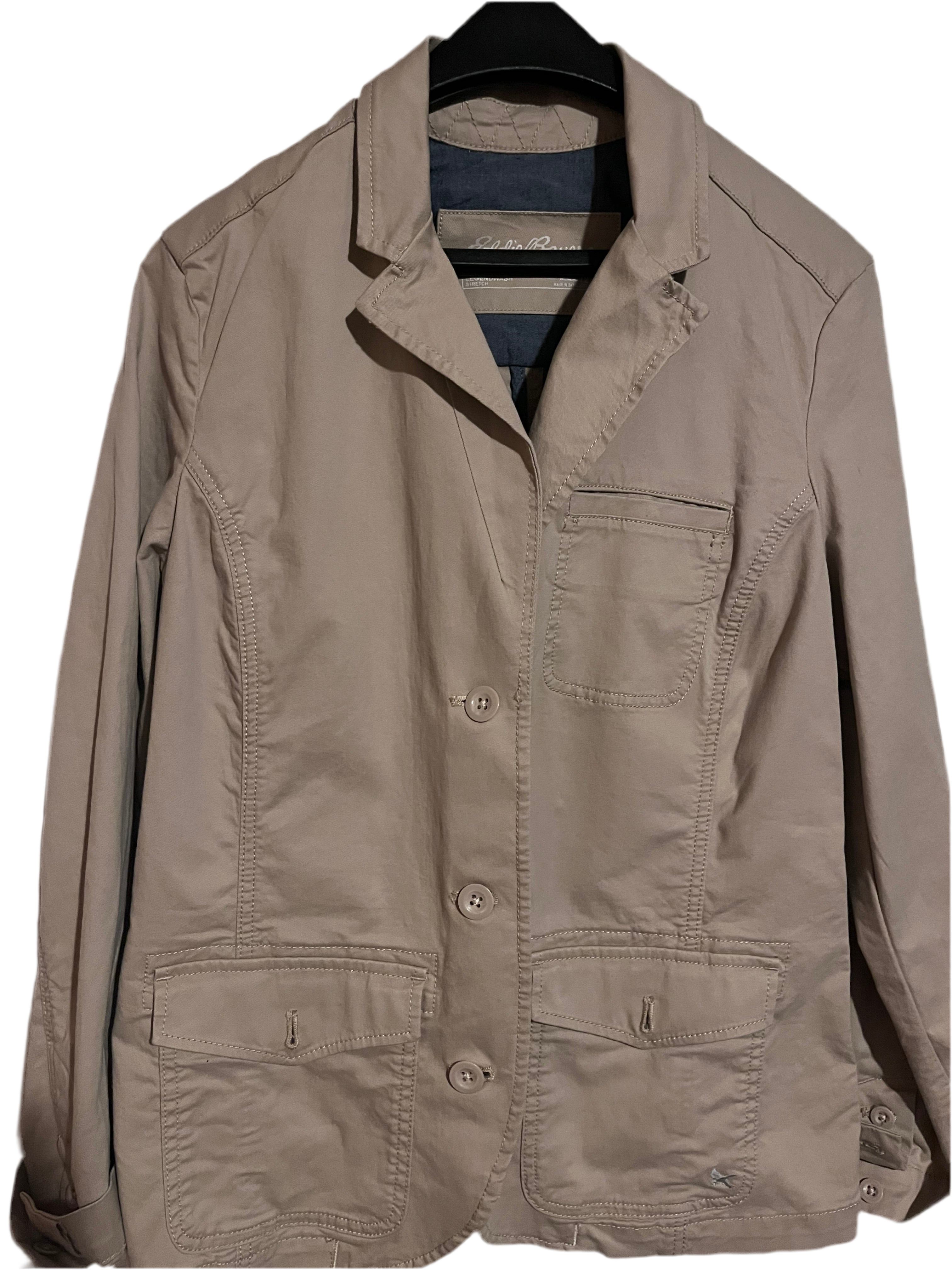 Buttoned Beige Jacket (size 12)