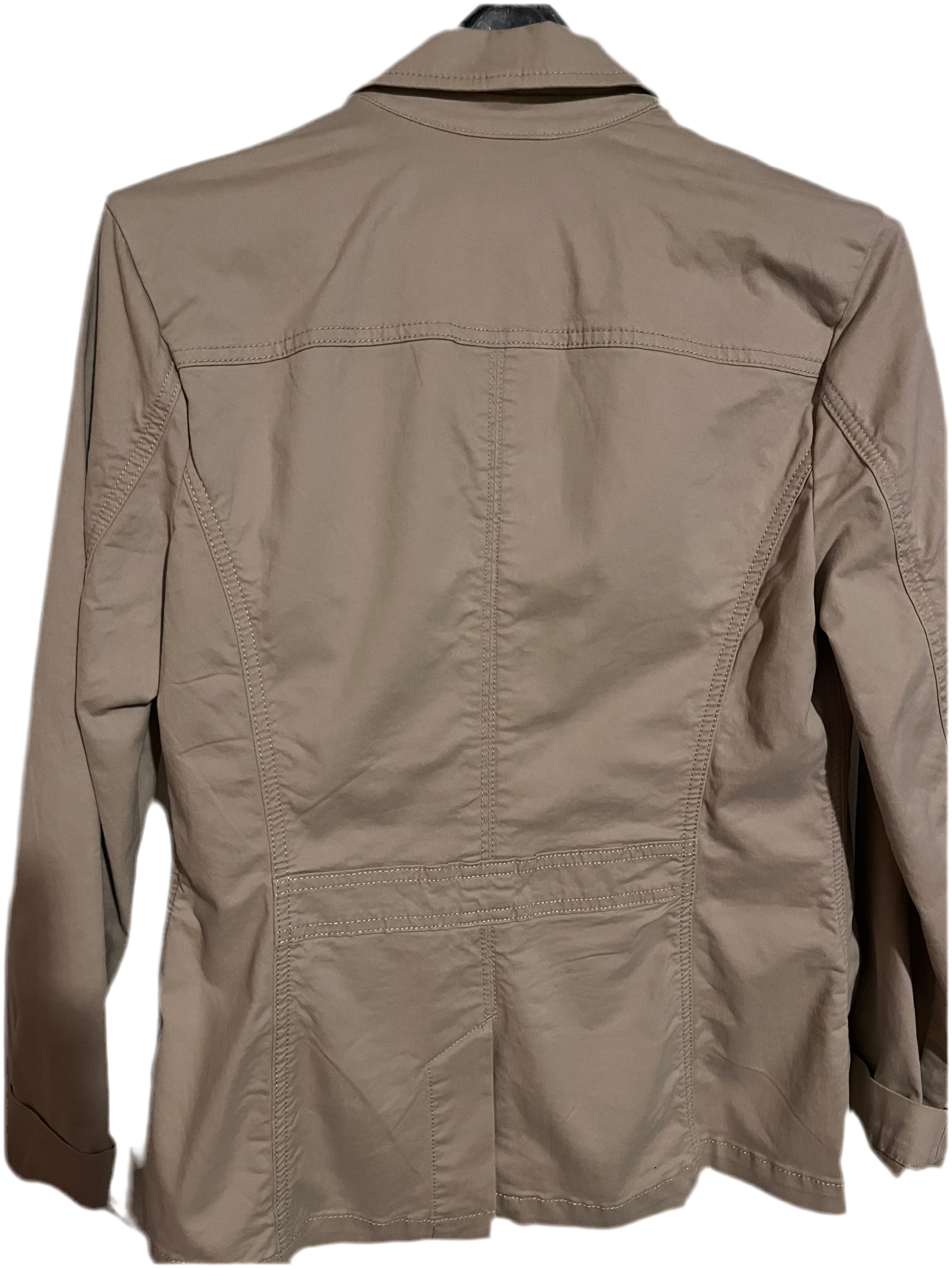 Buttoned Beige Jacket (size 12)