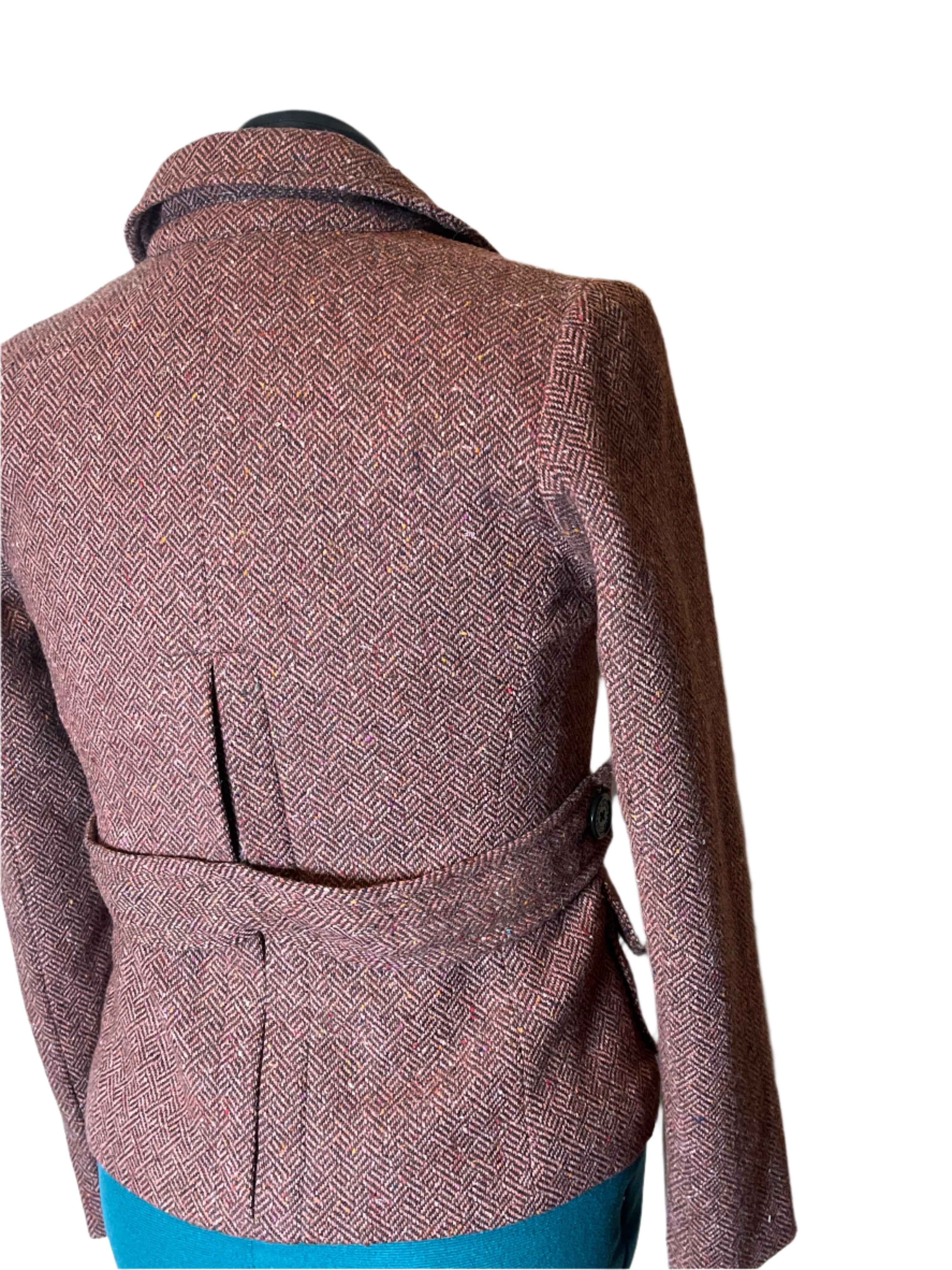 Gap warm and light Brown buttoned  (size 6) pea coat