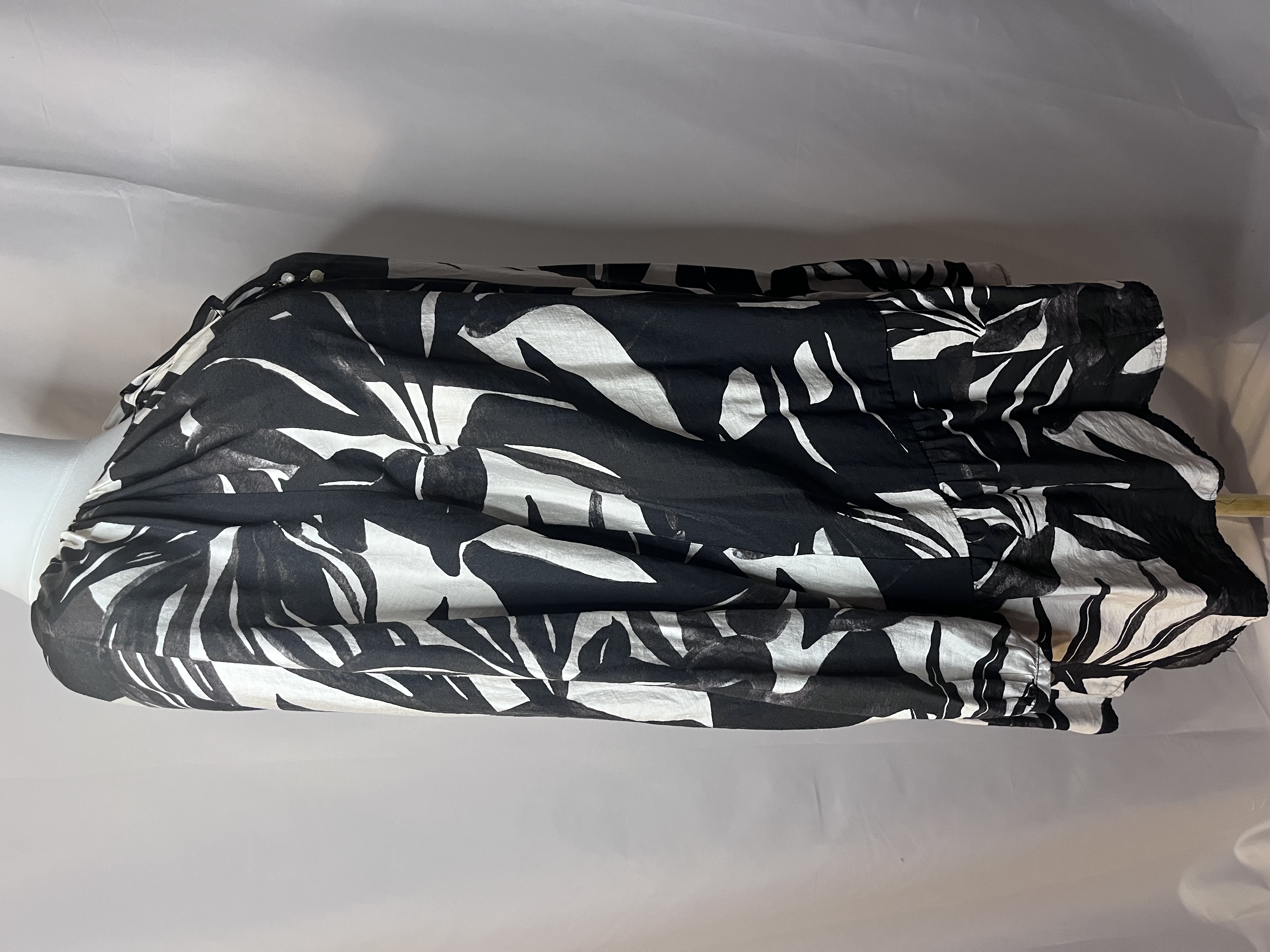 H&M Black and White Floral Dress
