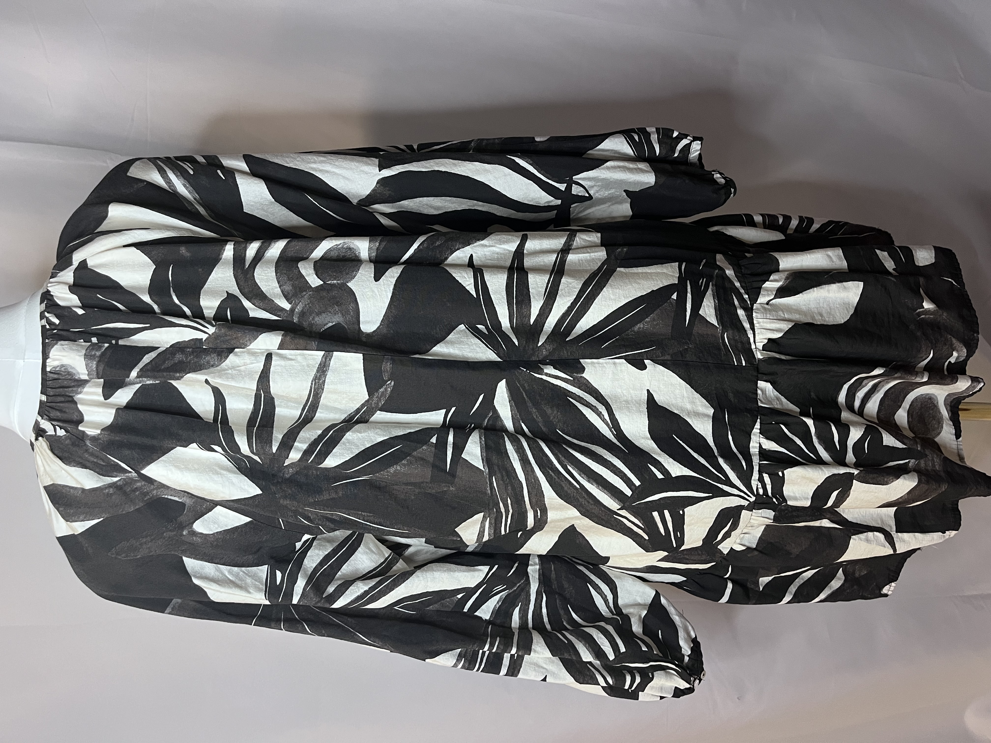 H&M Black and White Floral Dress