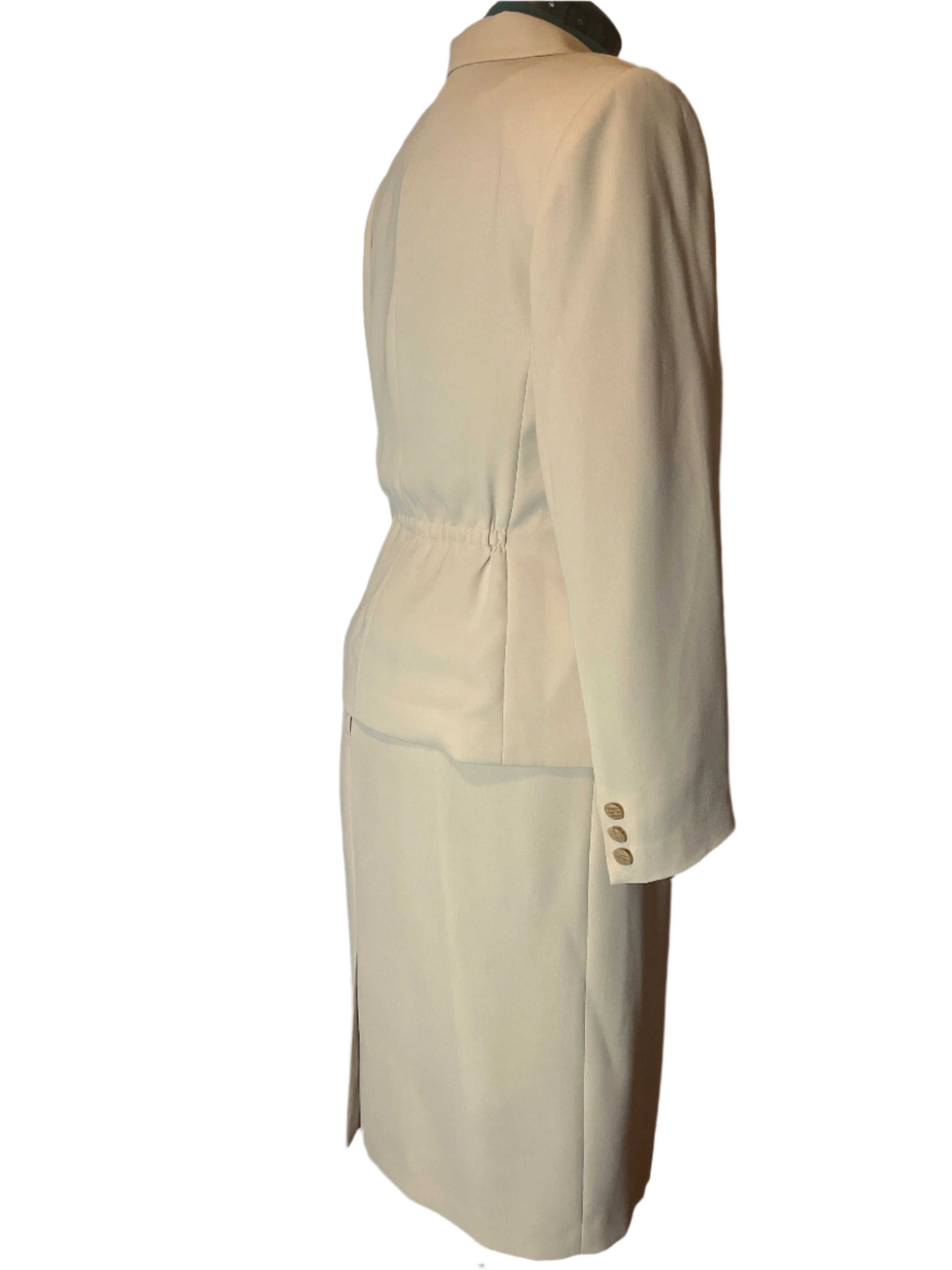 John Meyer-Women's Beige Skirt Suit