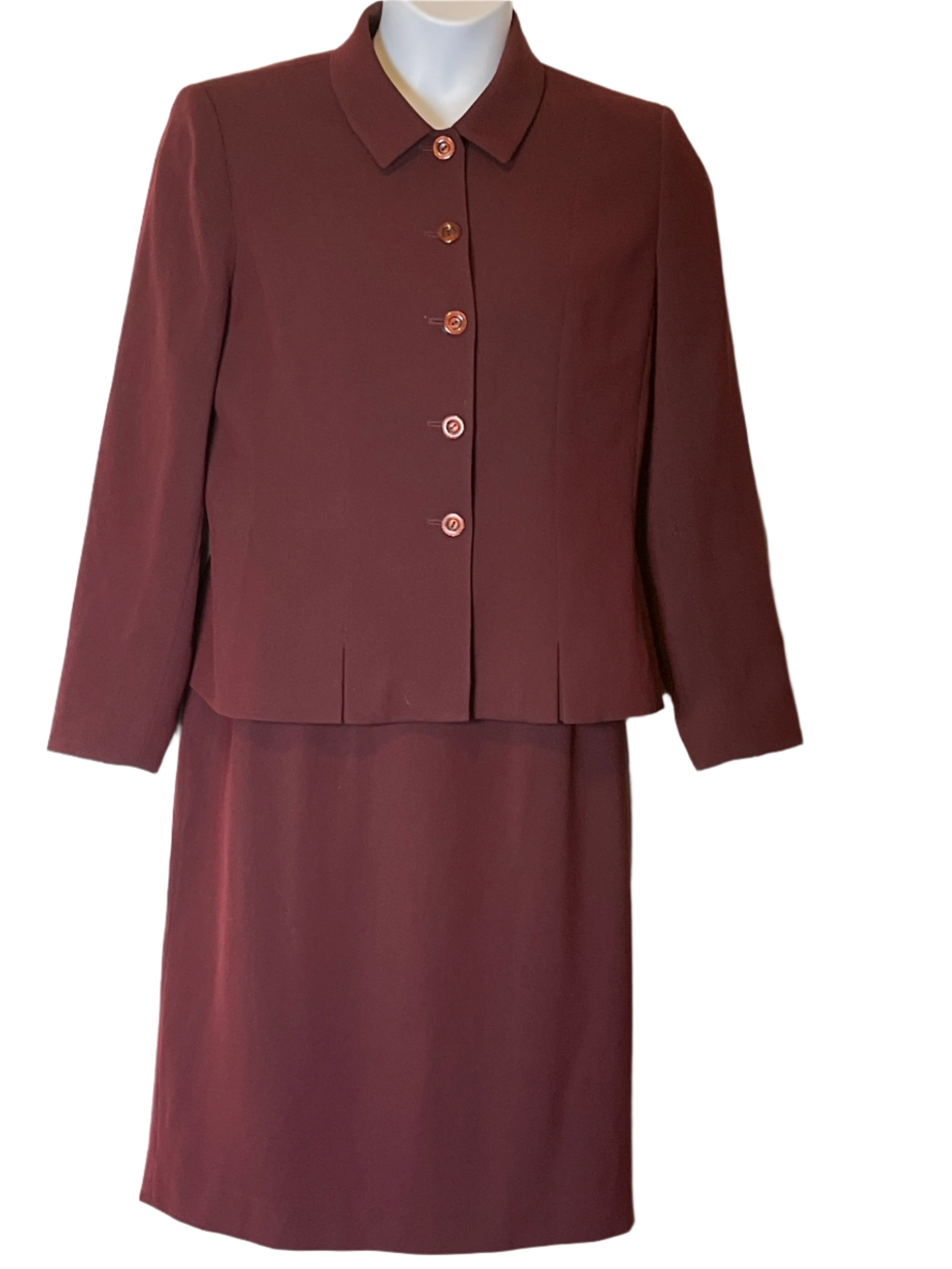 Kasper’s Women's Burgundy Two-Piece Suit