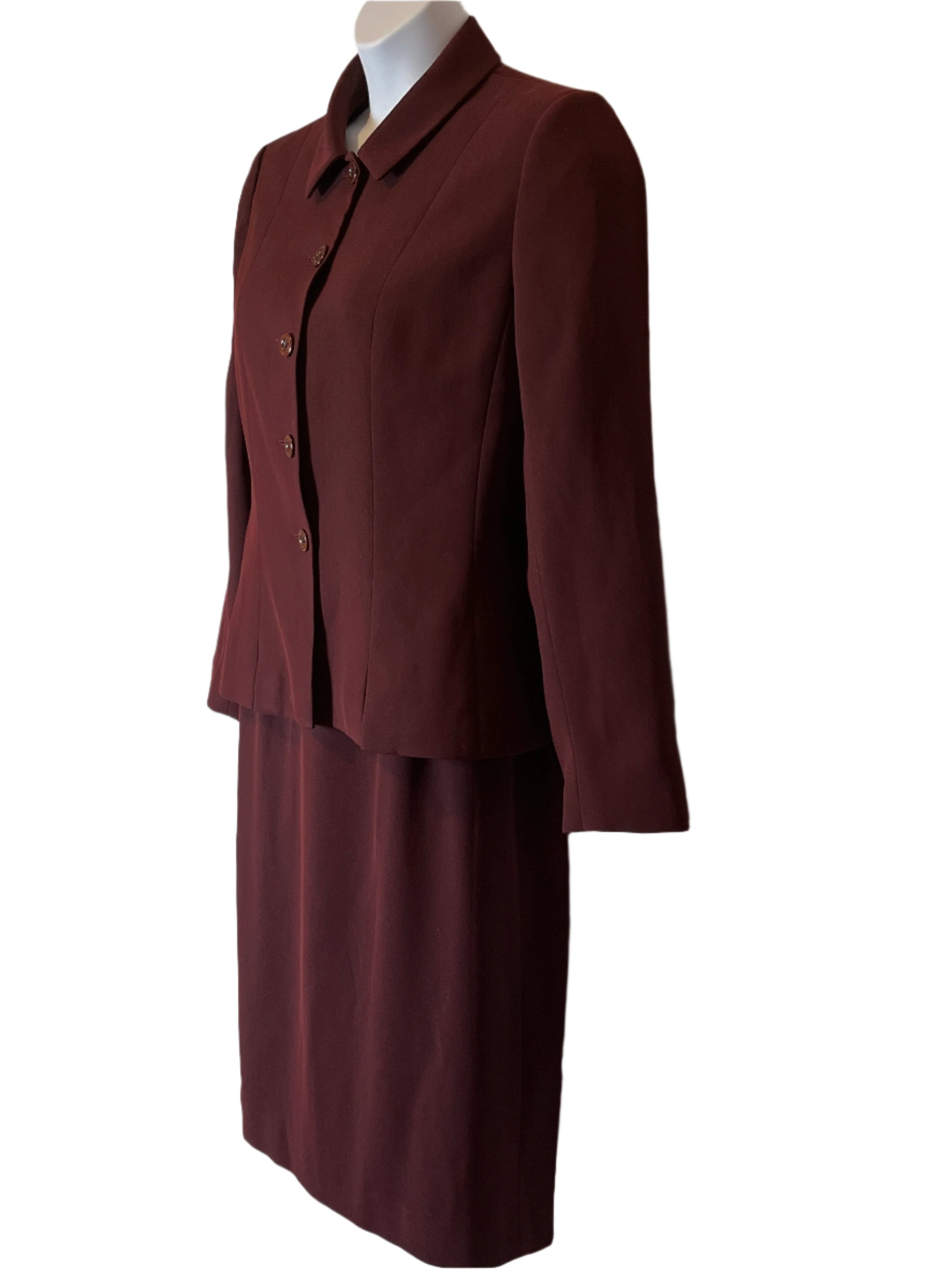 Kasper’s Women's Burgundy Two-Piece Suit
