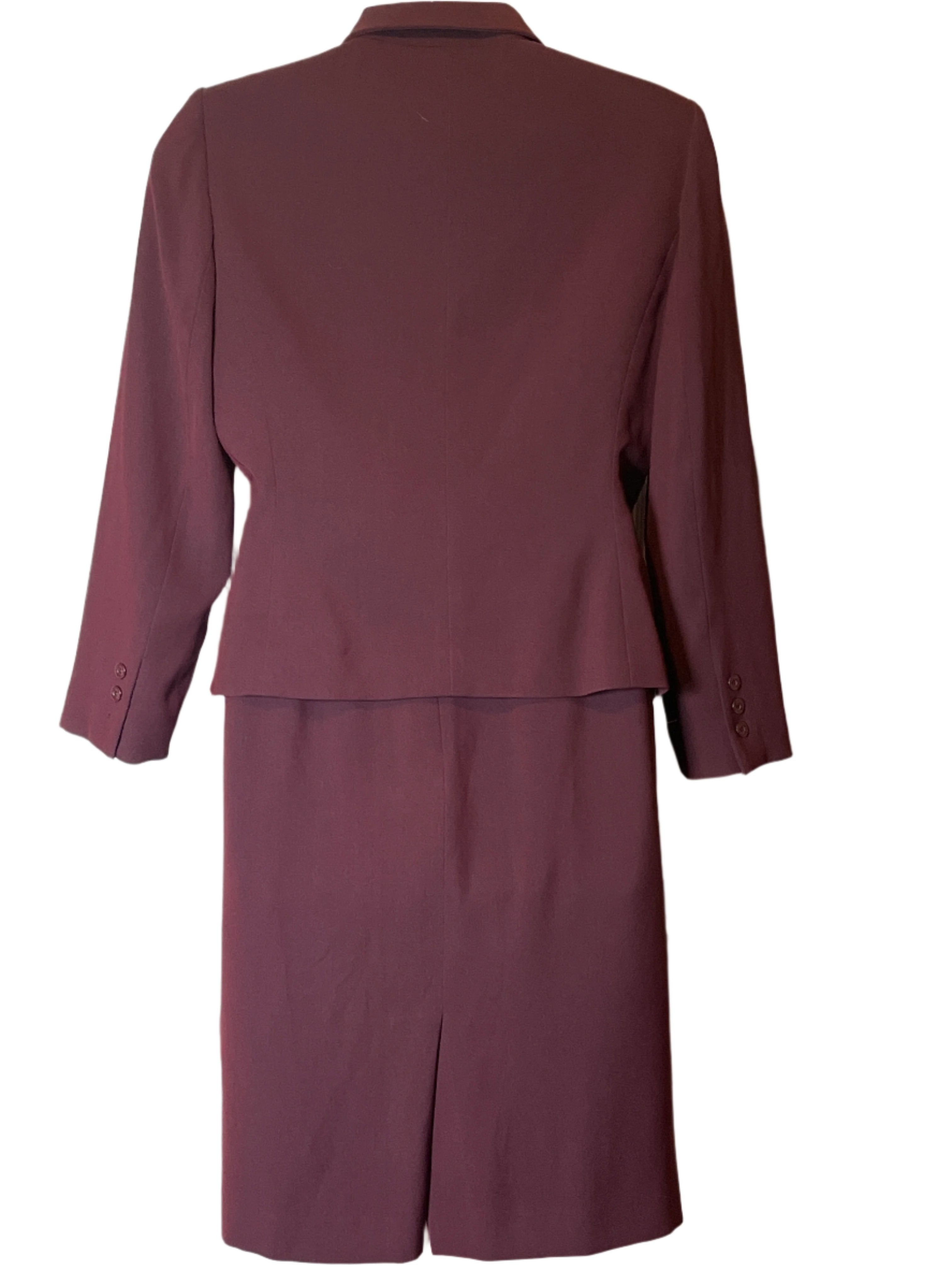 Kasper’s Women's Burgundy Two-Piece Suit