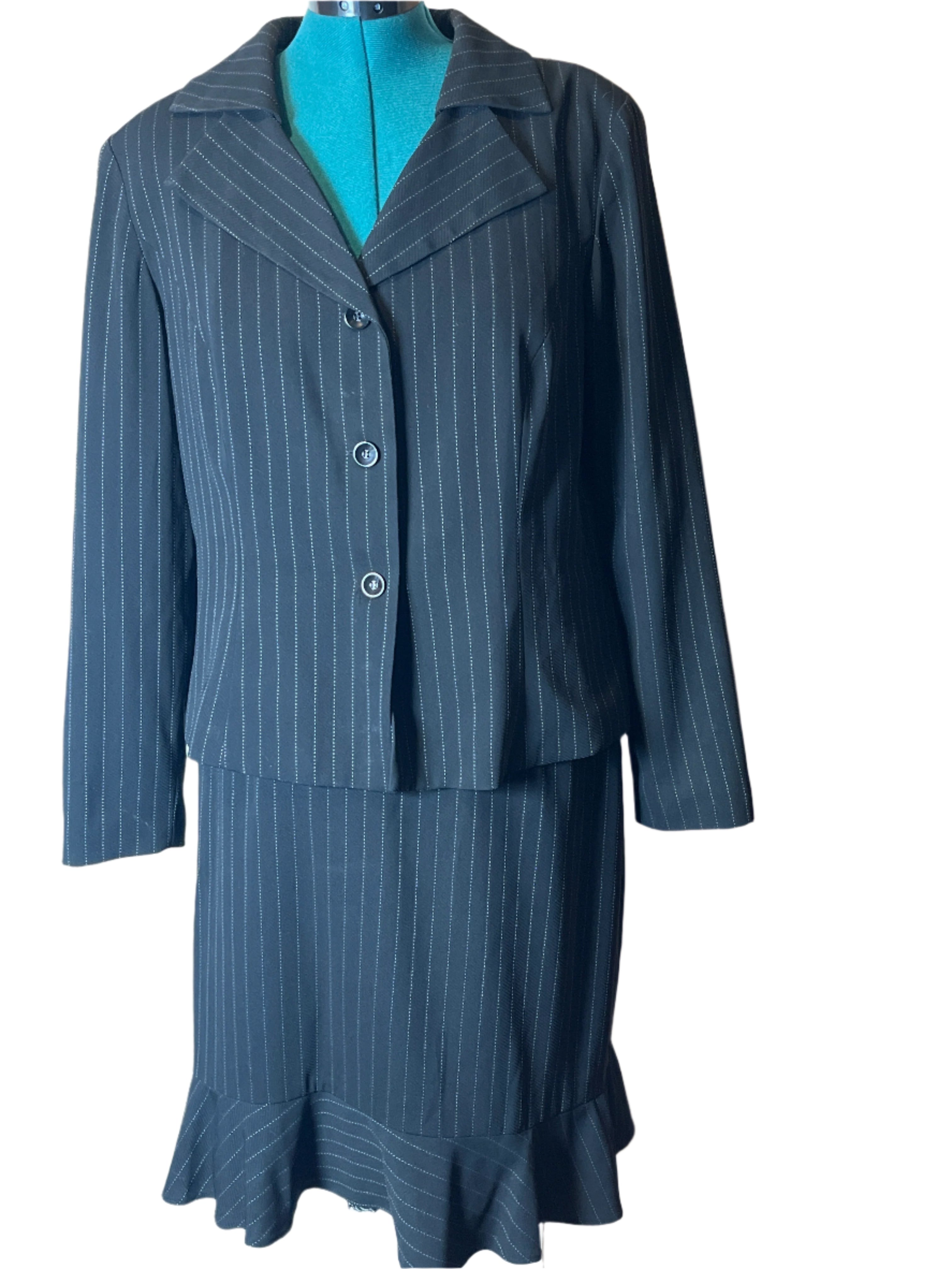 Julian Taylor-Women's Pinstripe Suit Set