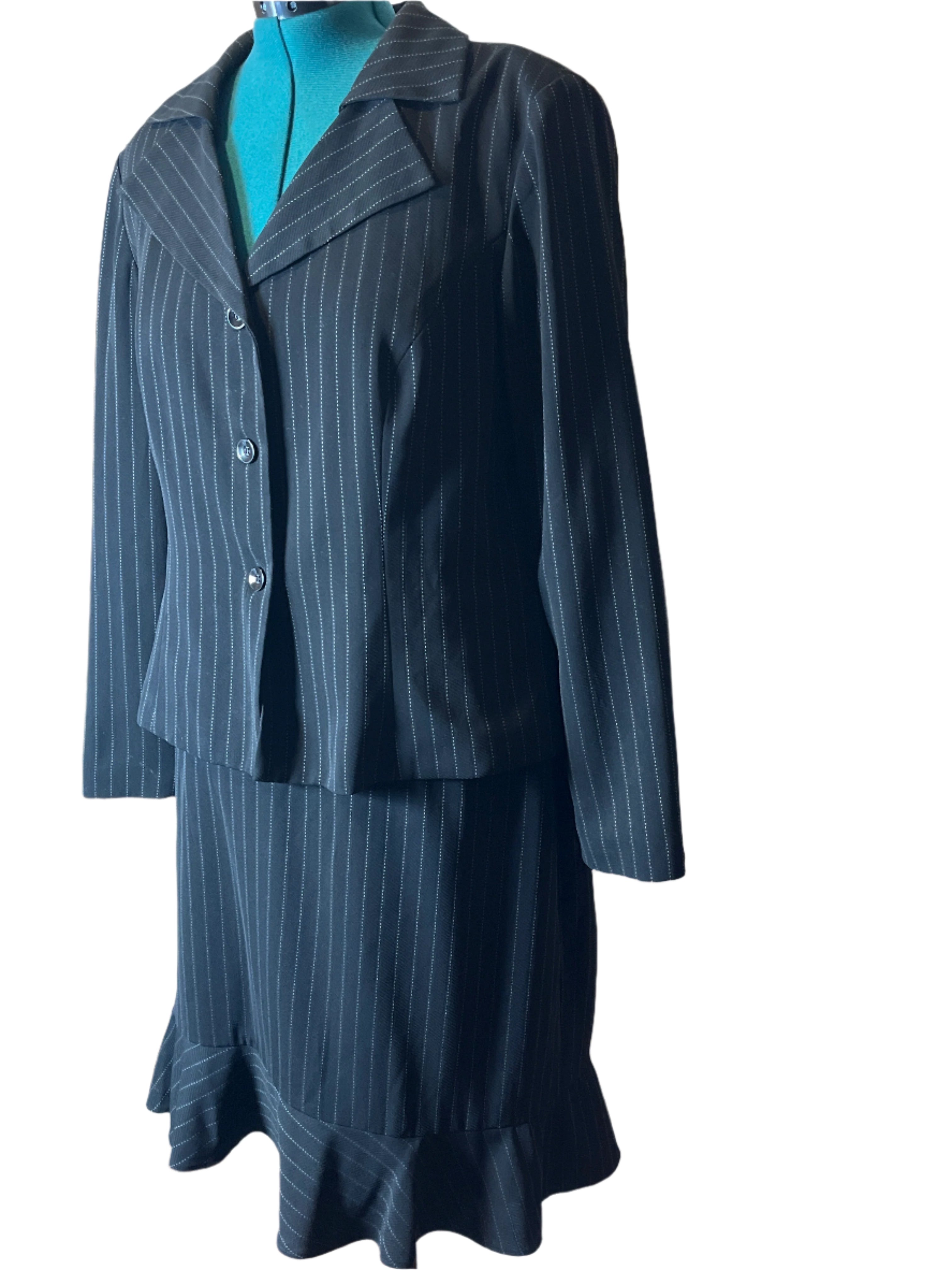 Julian Taylor-Women's Pinstripe Suit Set