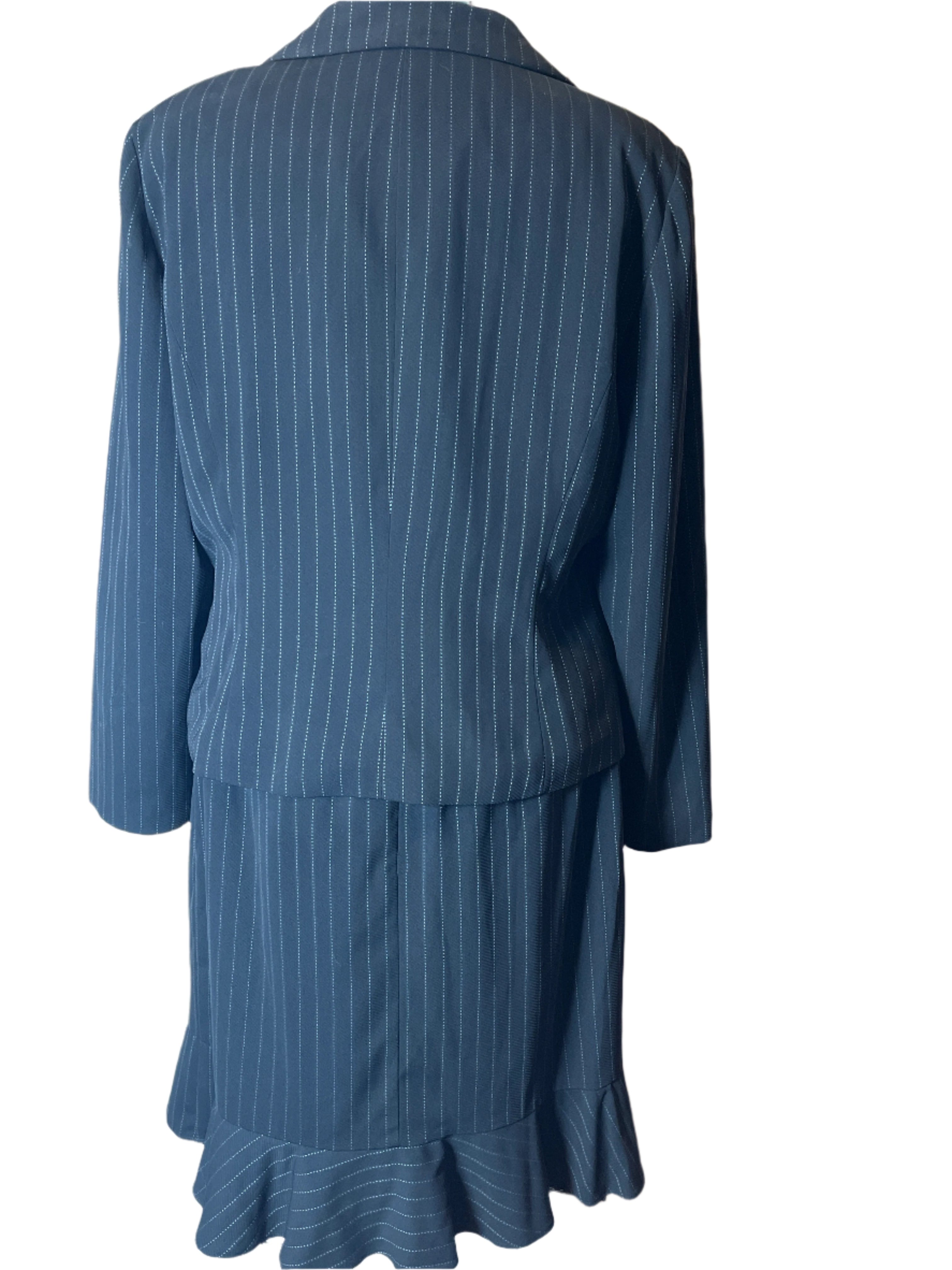 Julian Taylor-Women's Pinstripe Suit Set