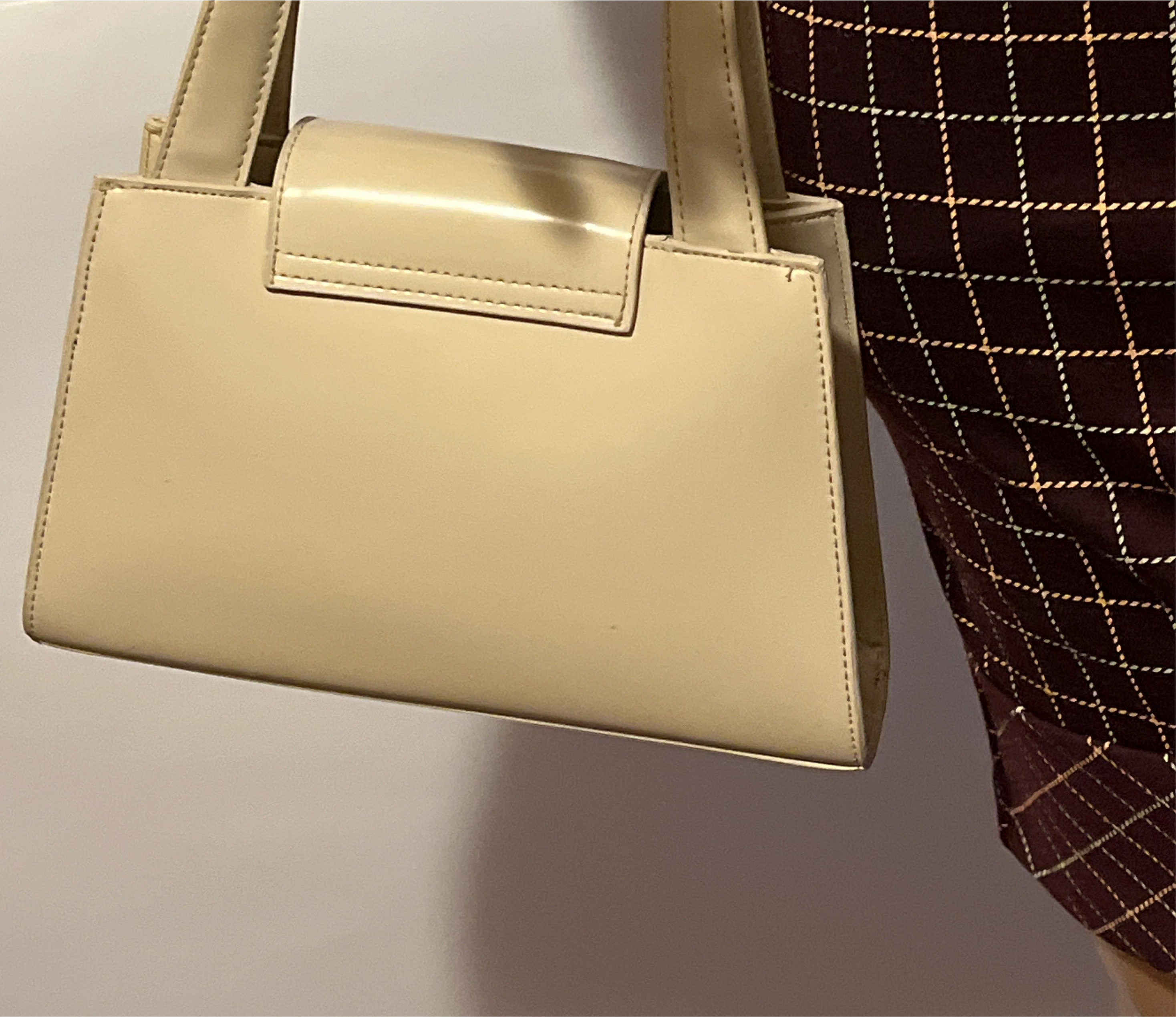 Guess-Beige Leather Handbag