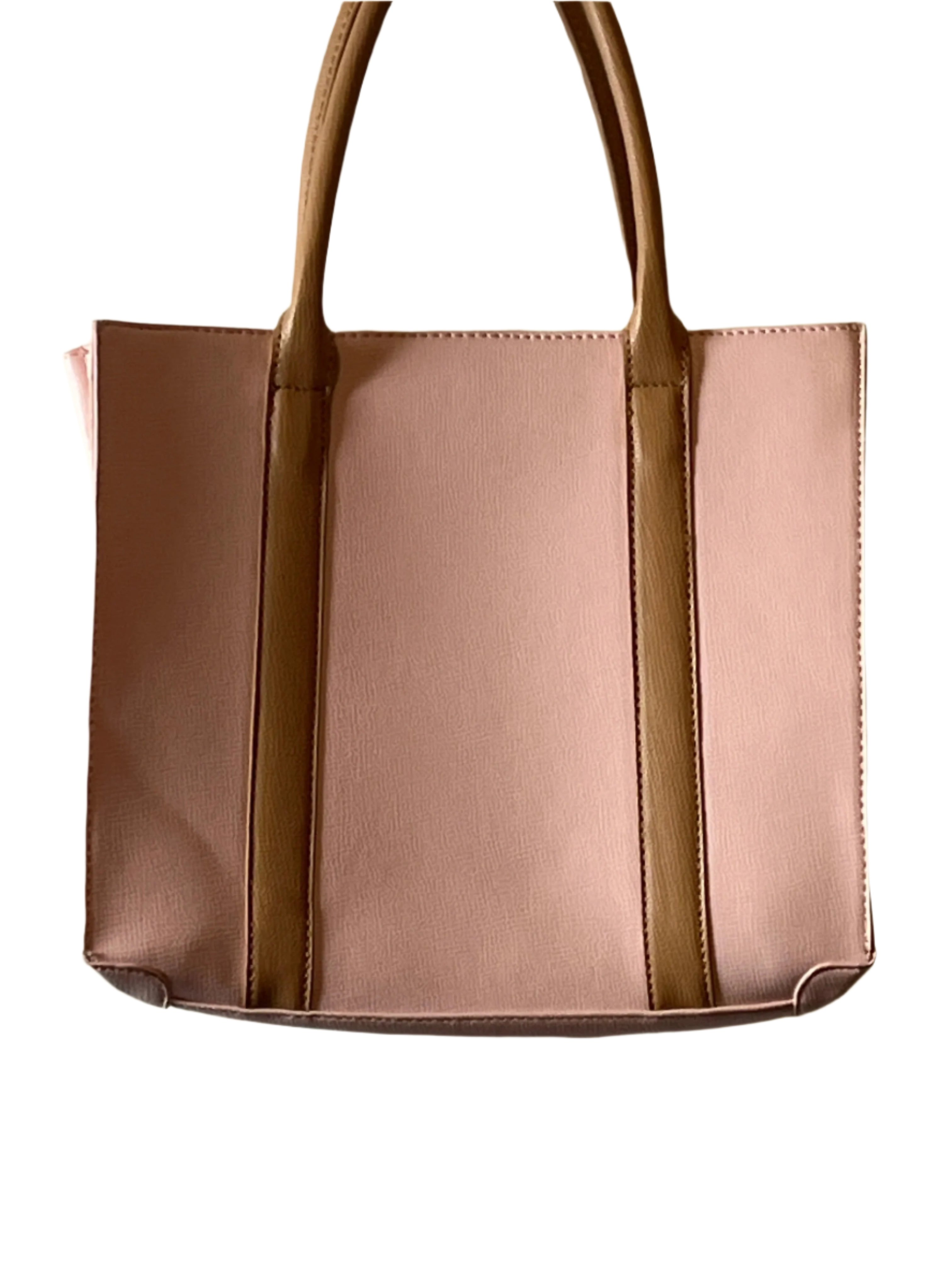 Jones New York-Pink and Brown Handbag