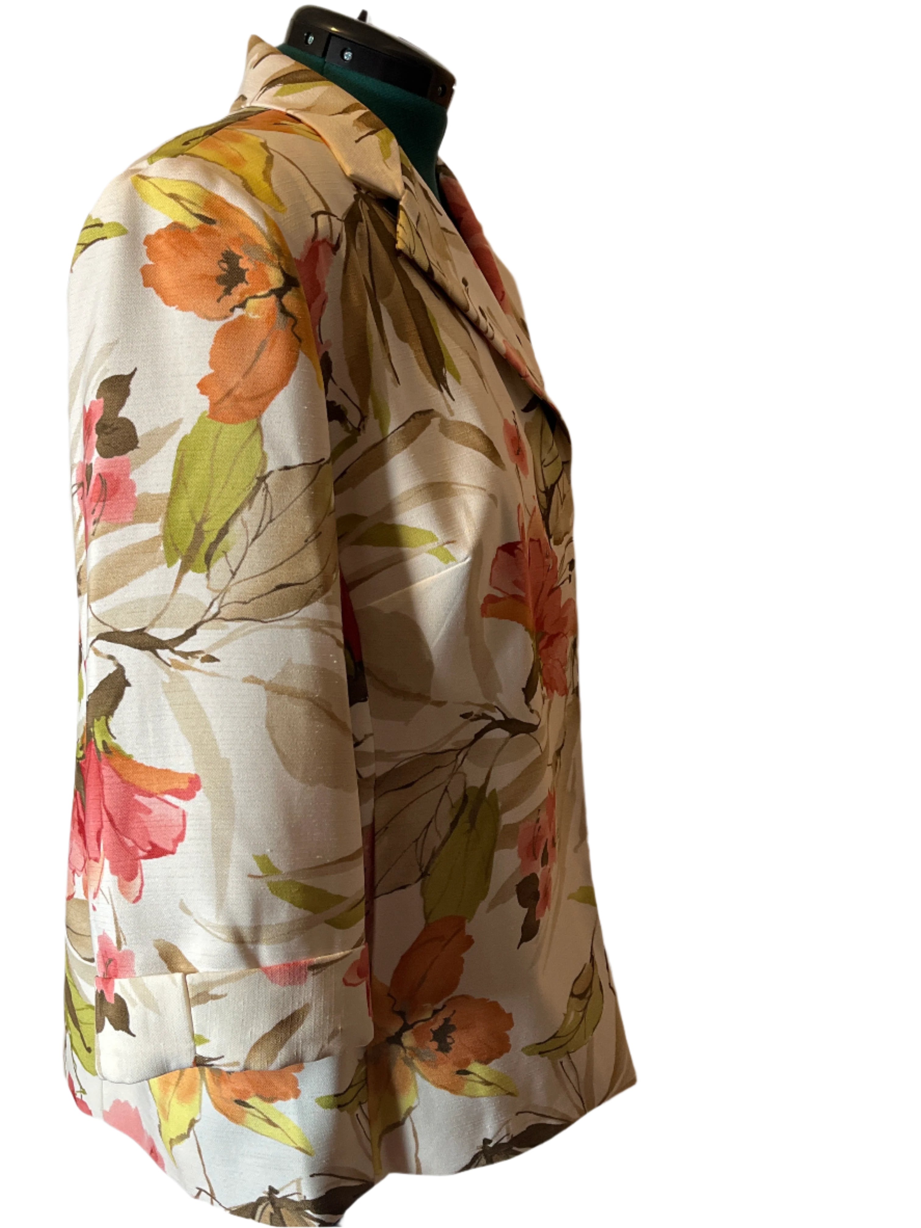 Alfred Dunner-Floral Print Jacket (size 18W)
