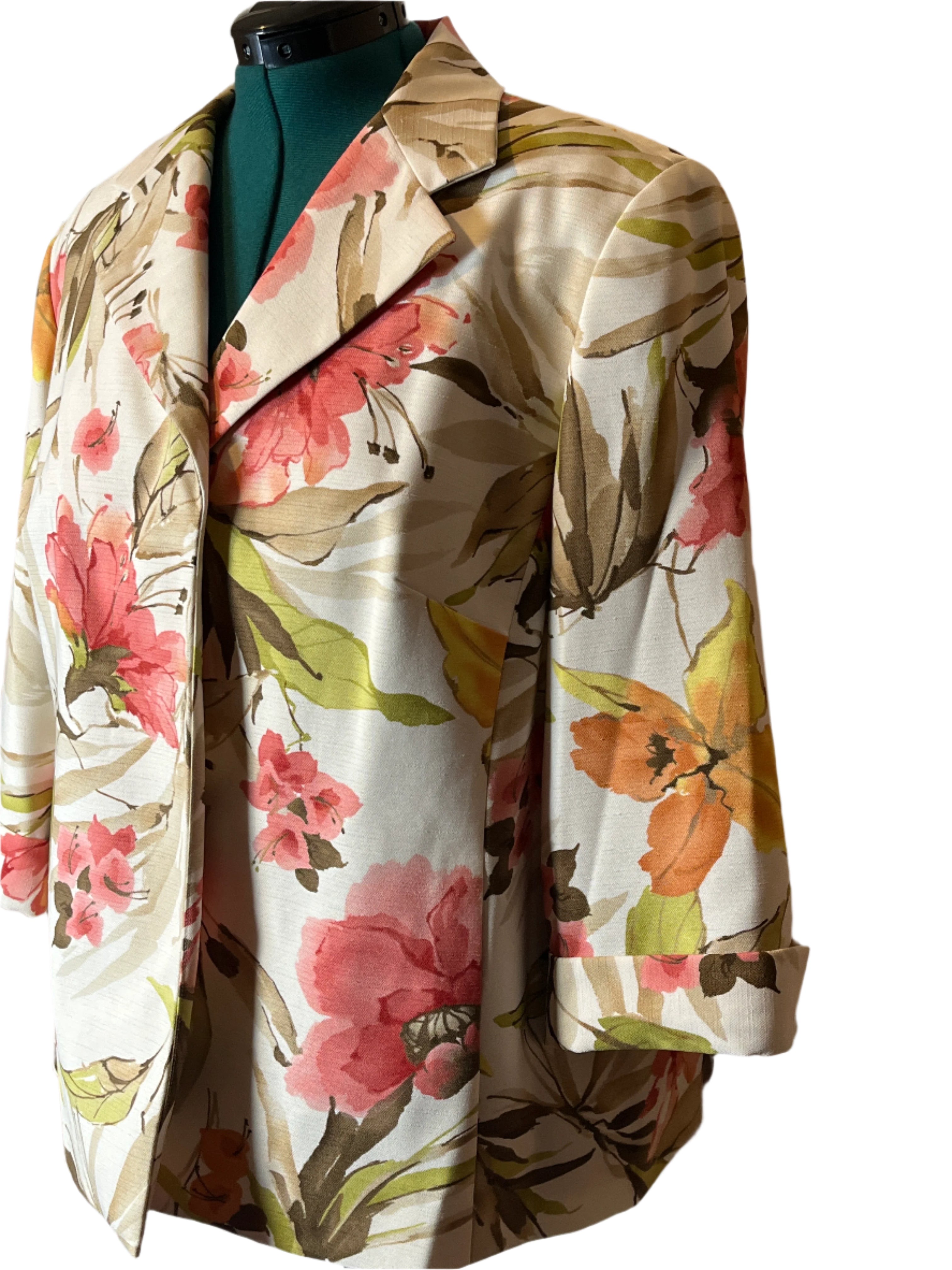 Alfred Dunner-Floral Print Jacket (size 18W)