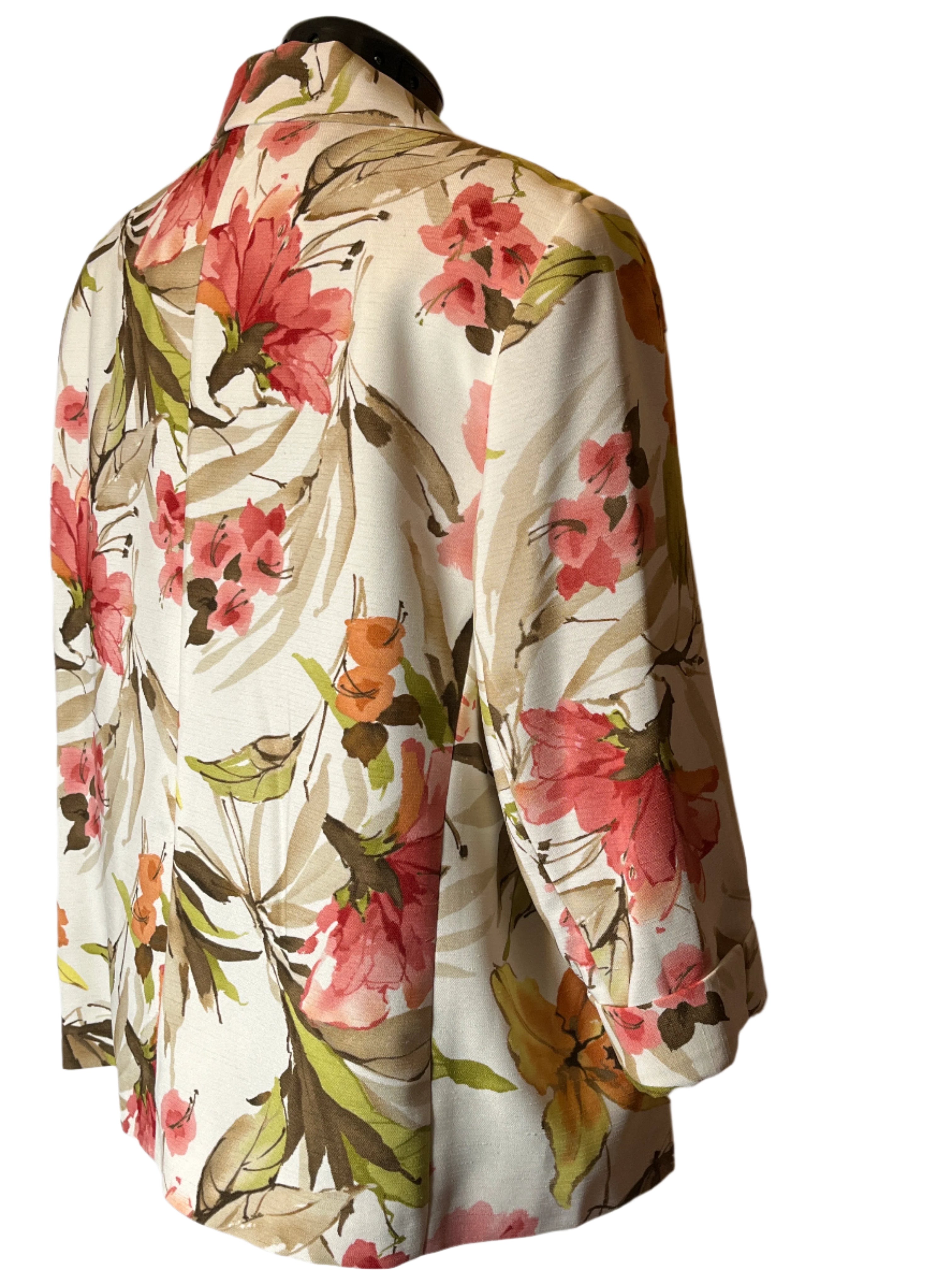 Alfred Dunner-Floral Print Jacket (size 18W)