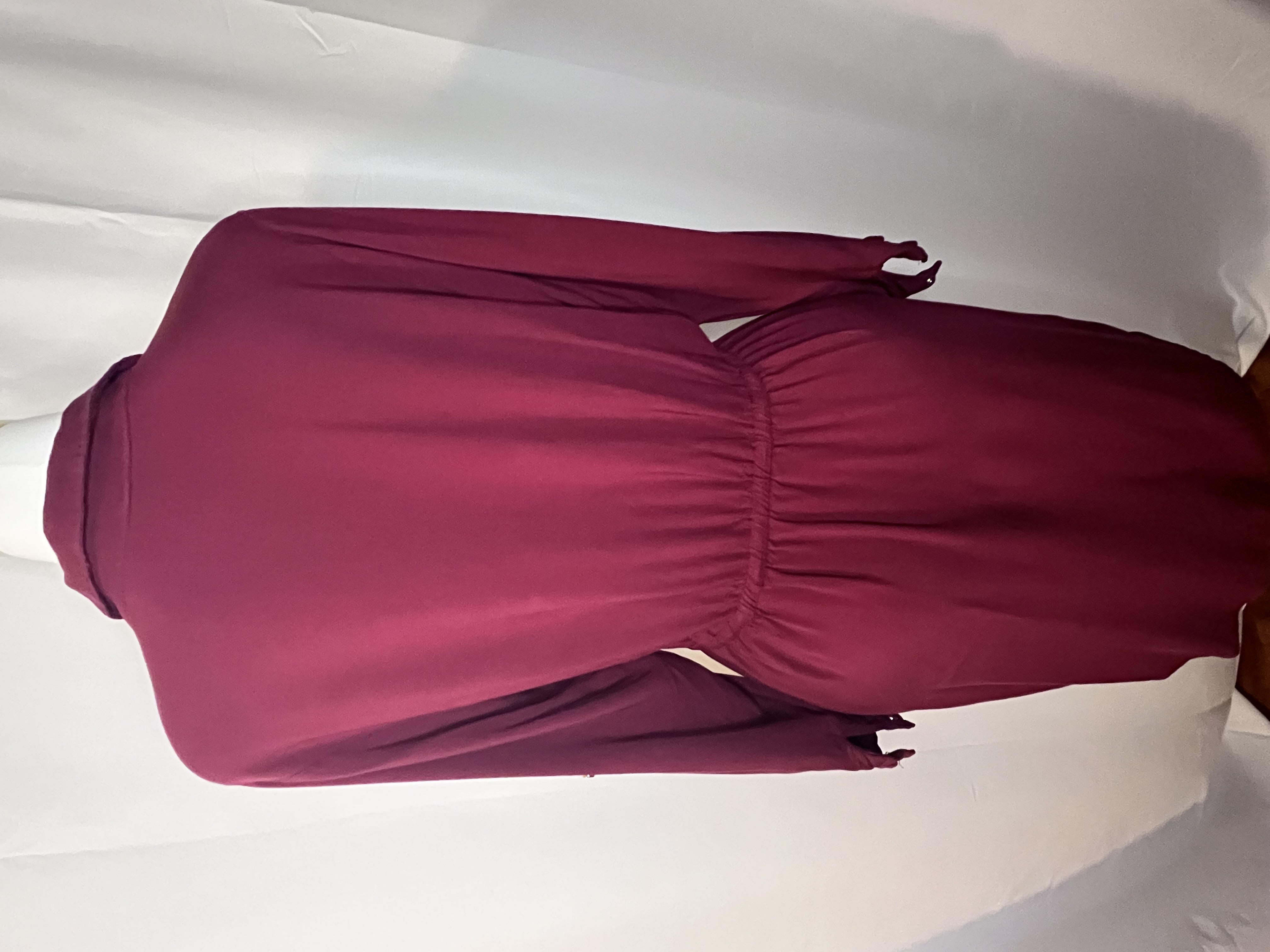 Louise Parker Burgundy Button-Down Dress