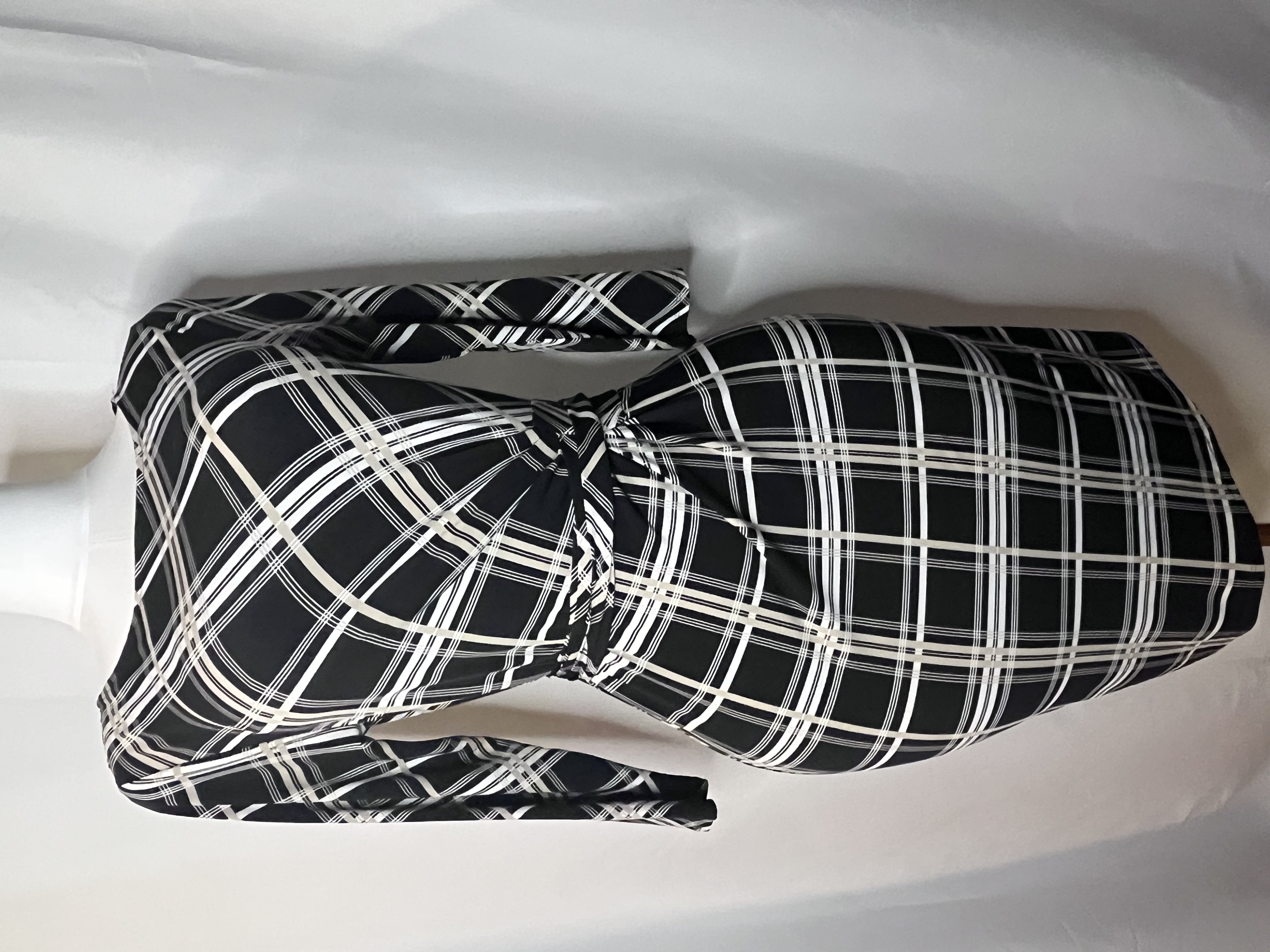 Black and White Plaid Dress (size small)