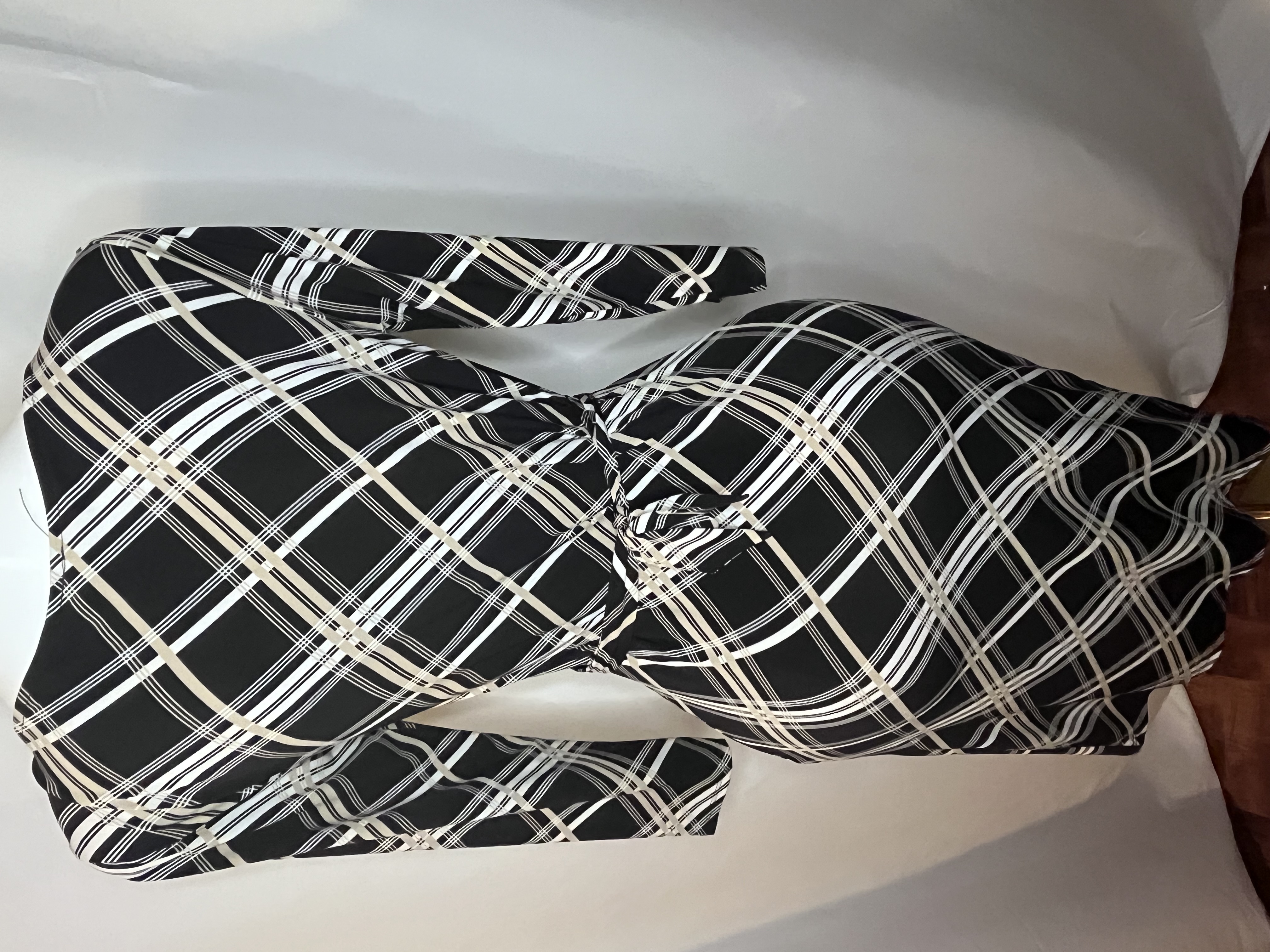 Black and White Plaid Dress (size small)