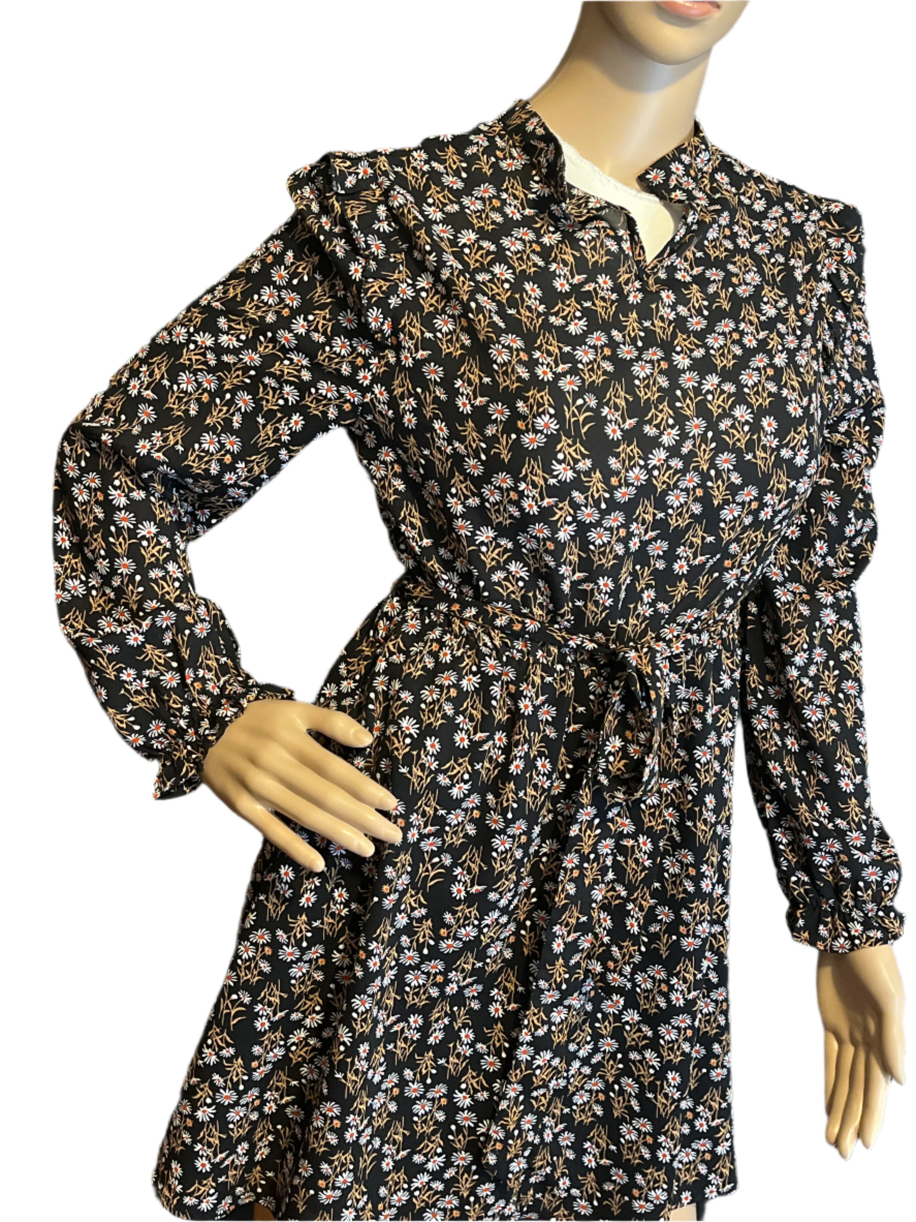 Allegra K- Floral Print Dress (size small)