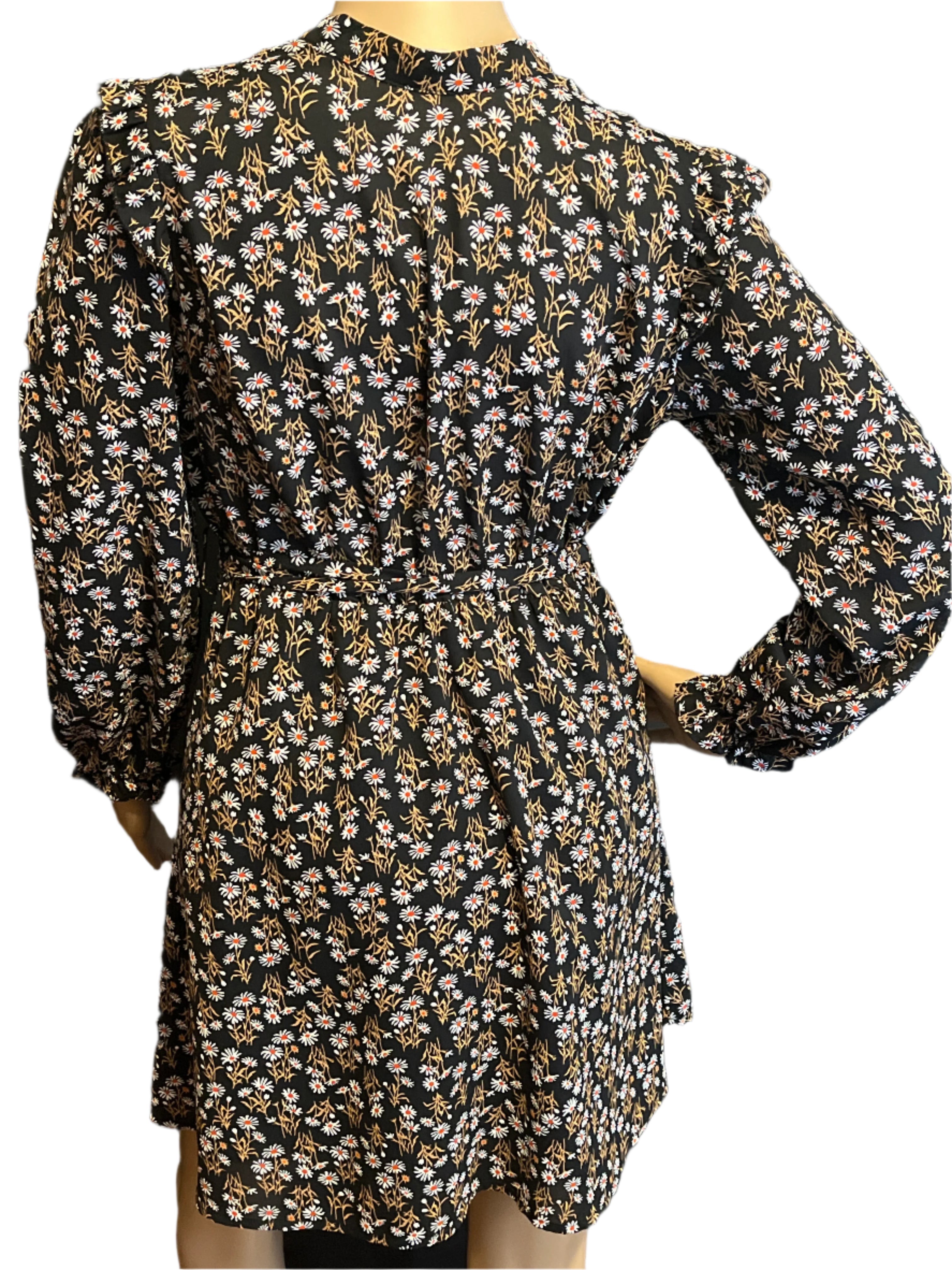 Allegra K- Floral Print Dress (size small)