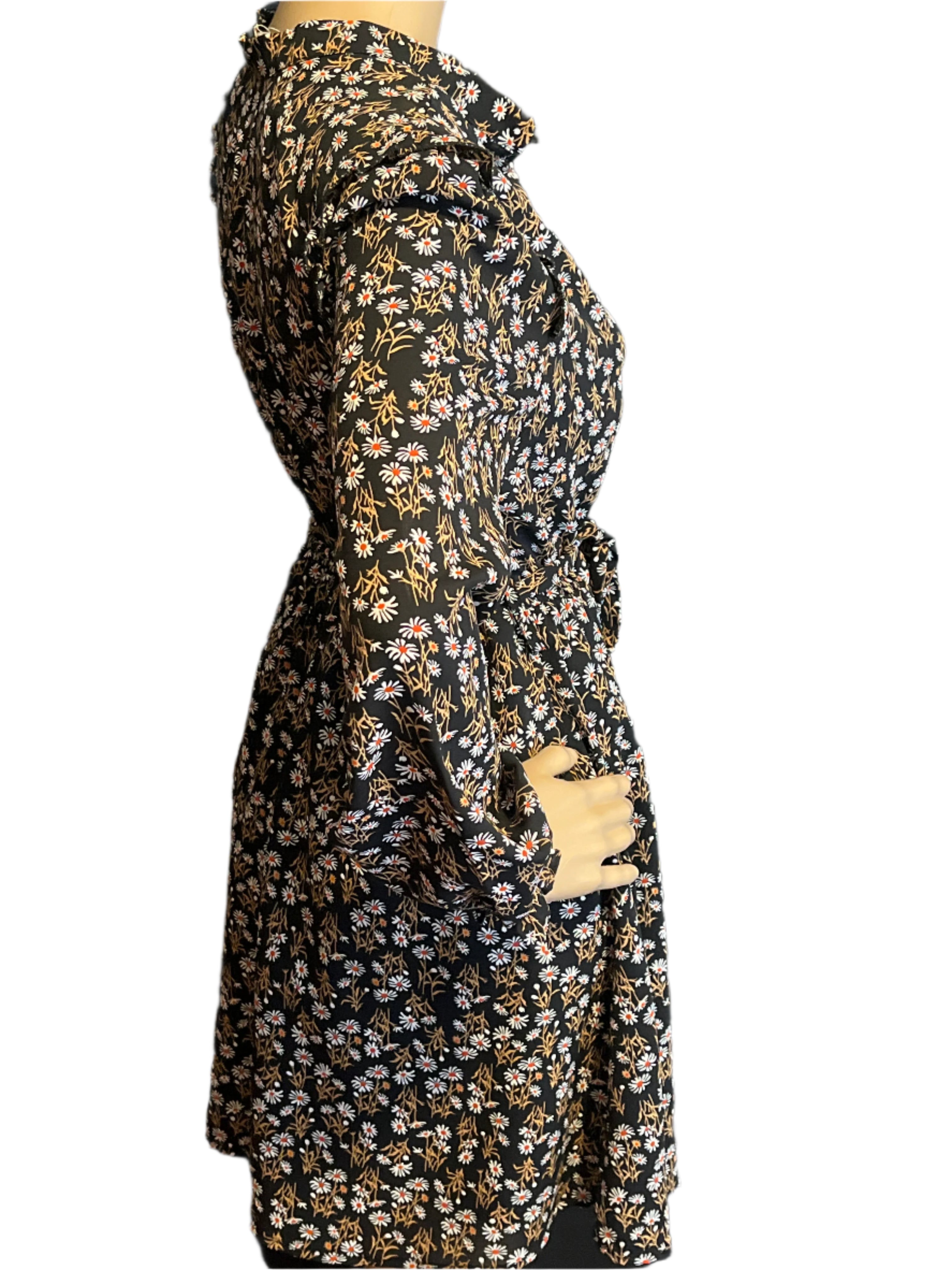 Allegra K- Floral Print Dress (size small)