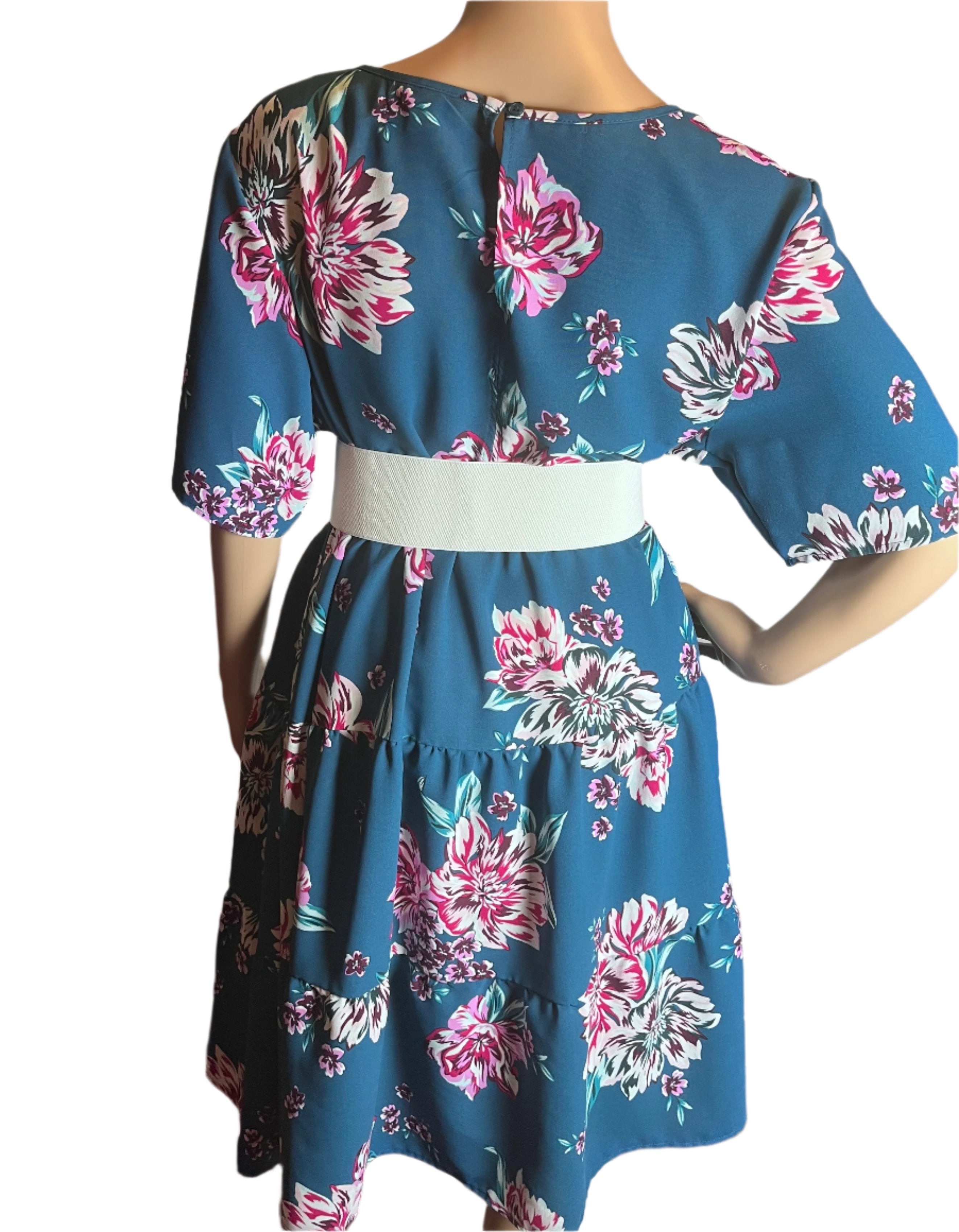 Terra Sky -Floral Dress (size 2x)
