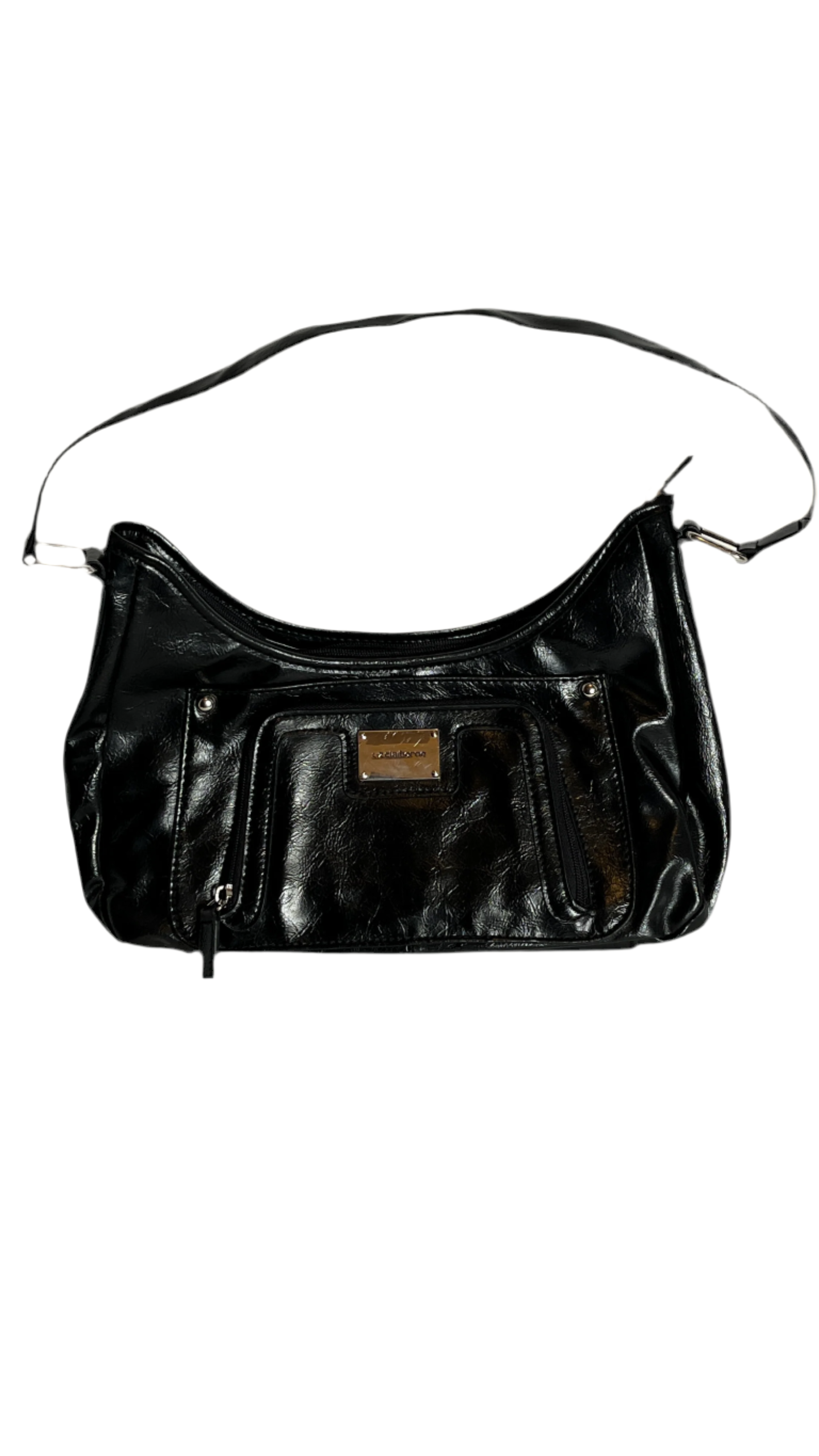 Liz Clairborne- Black Leather Shoulder Bag