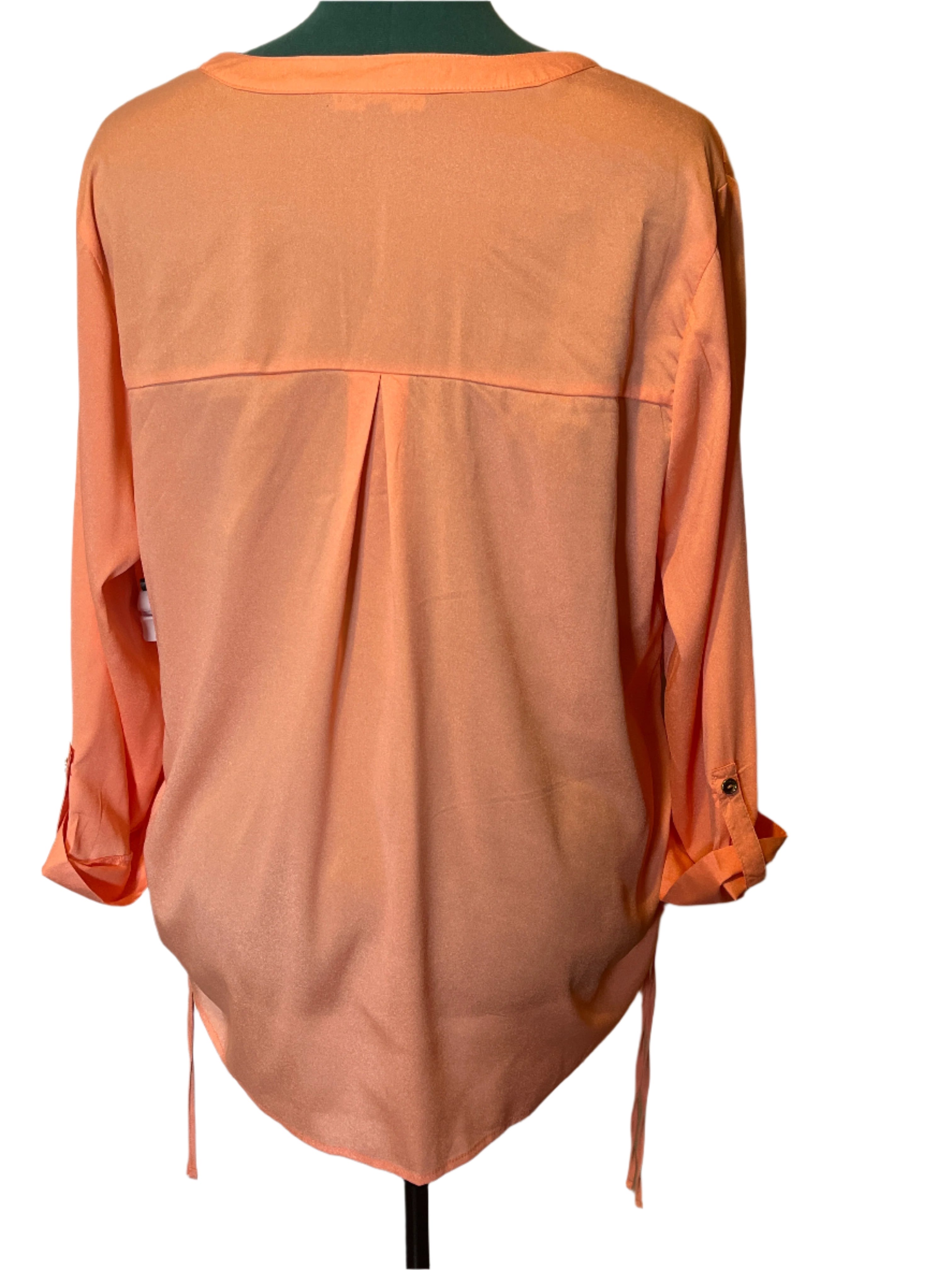 Sara Michelle- Peach Women's Blouse (size 2x)