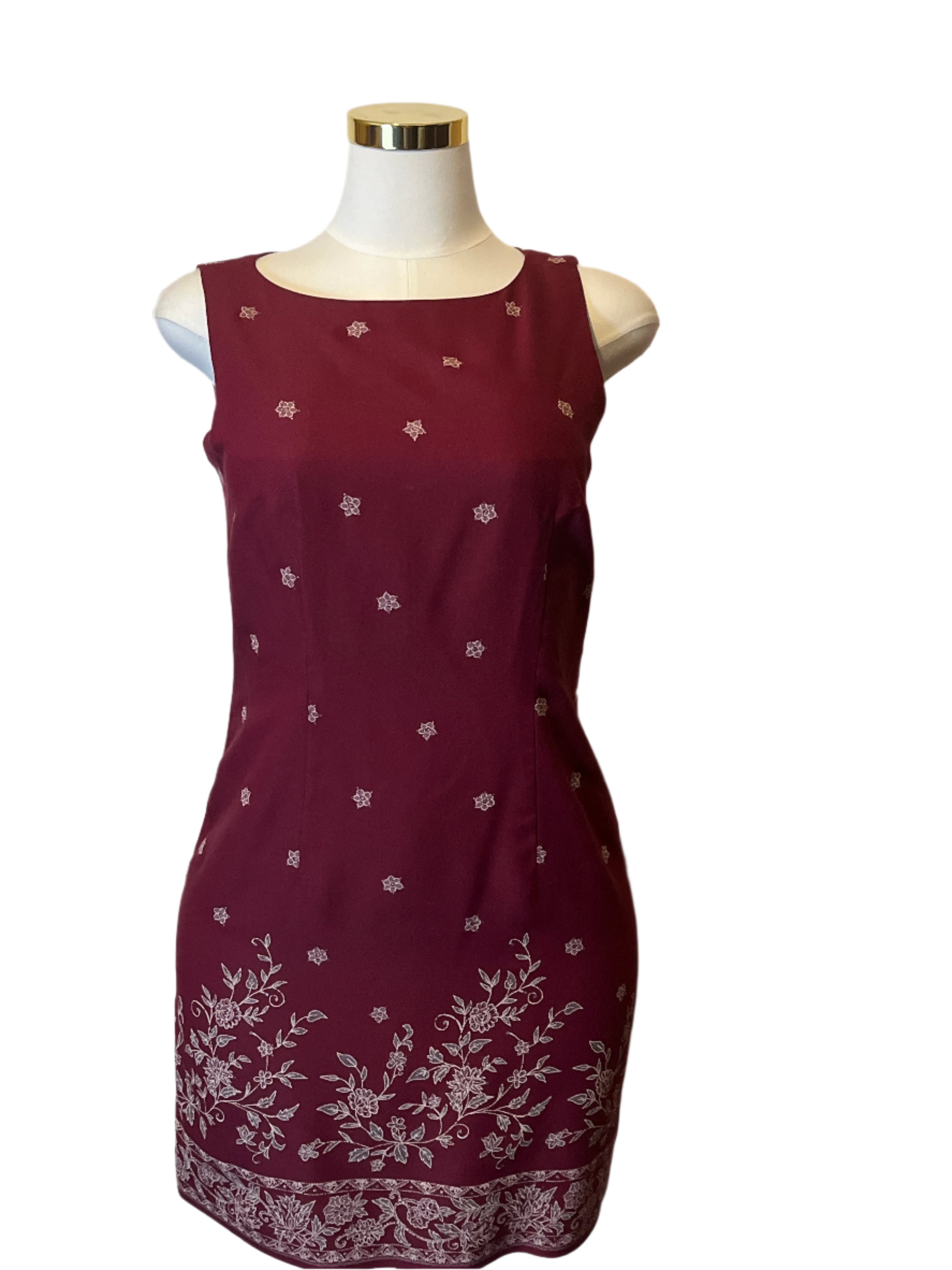 CDC -Elegant Maroon Dress ( size 10)