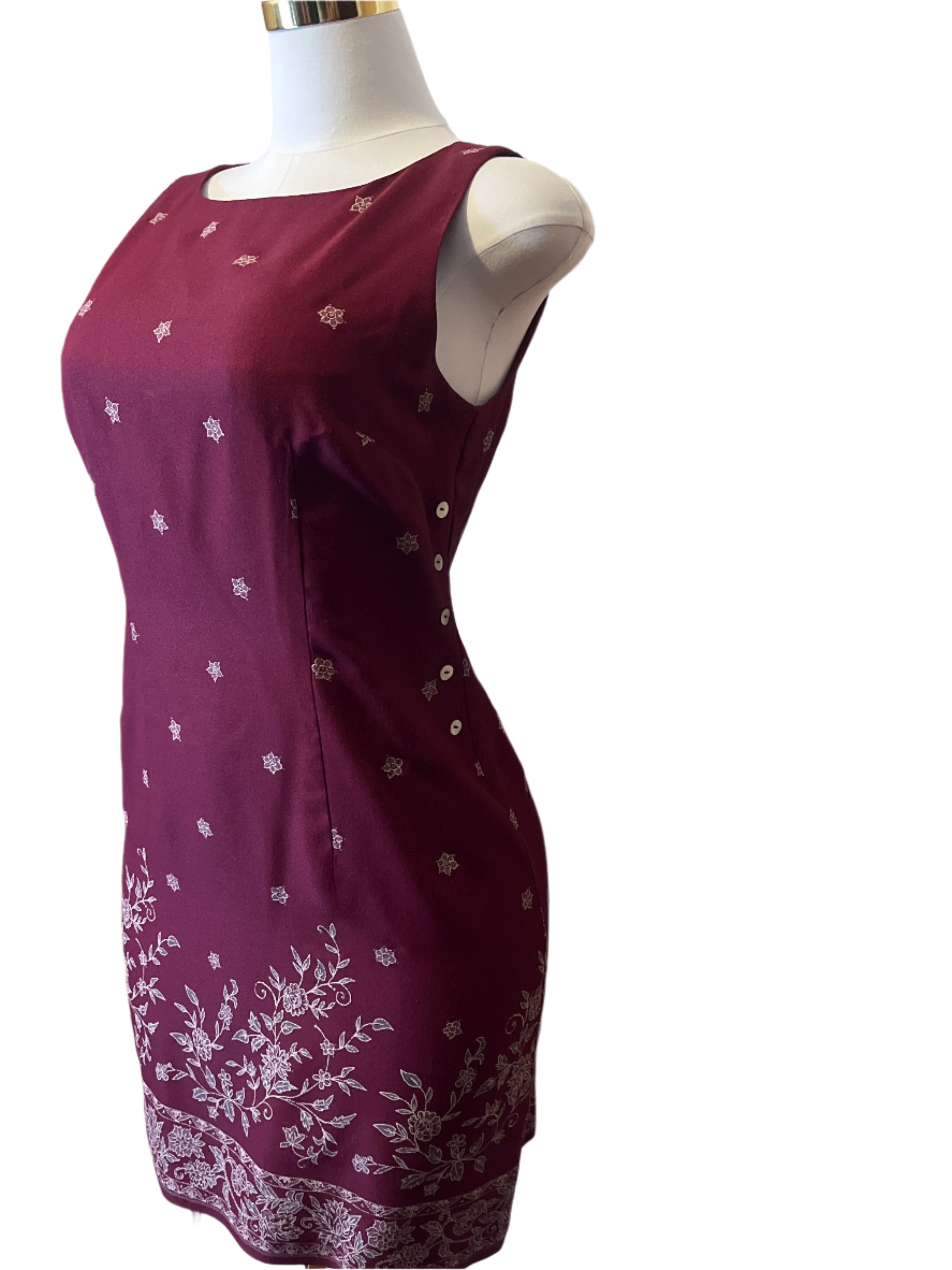 CDC -Elegant Maroon Dress ( size 10)