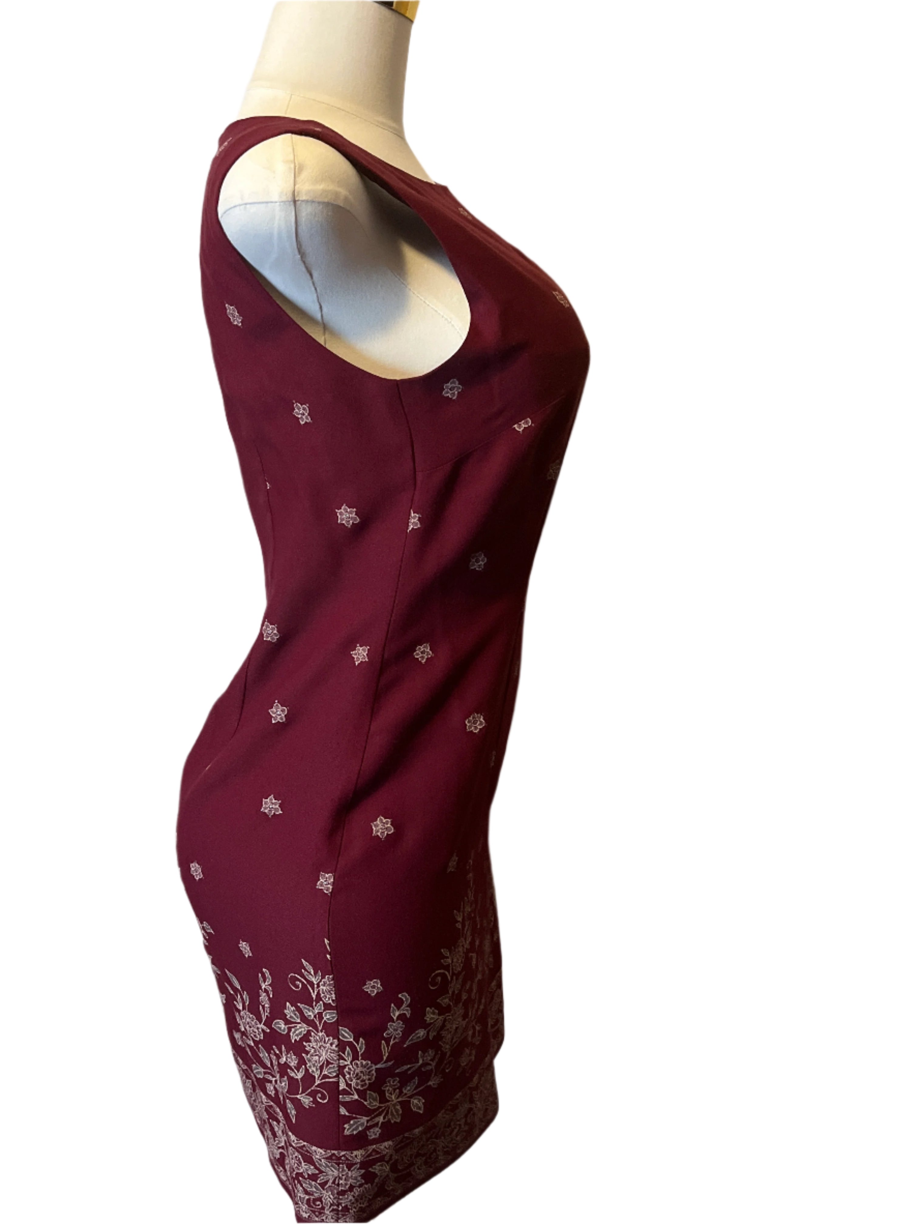 CDC -Elegant Maroon Dress ( size 10)