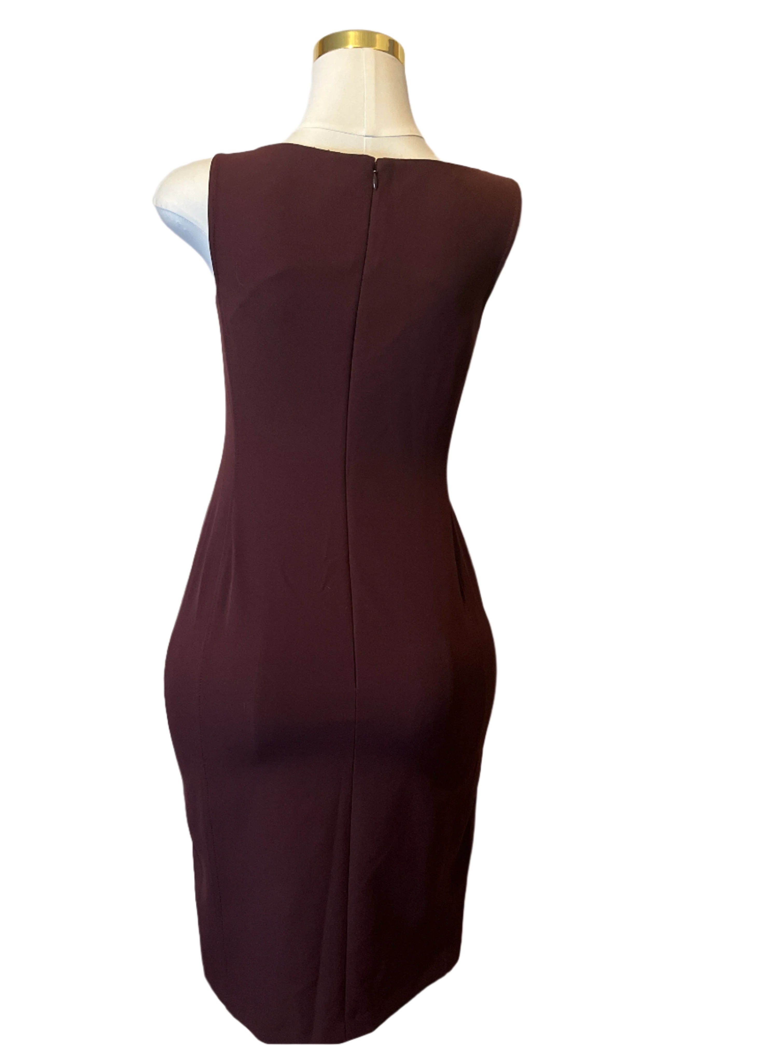 Sold-New With Tag- Sleeveless Burgundy Dress (size 6)