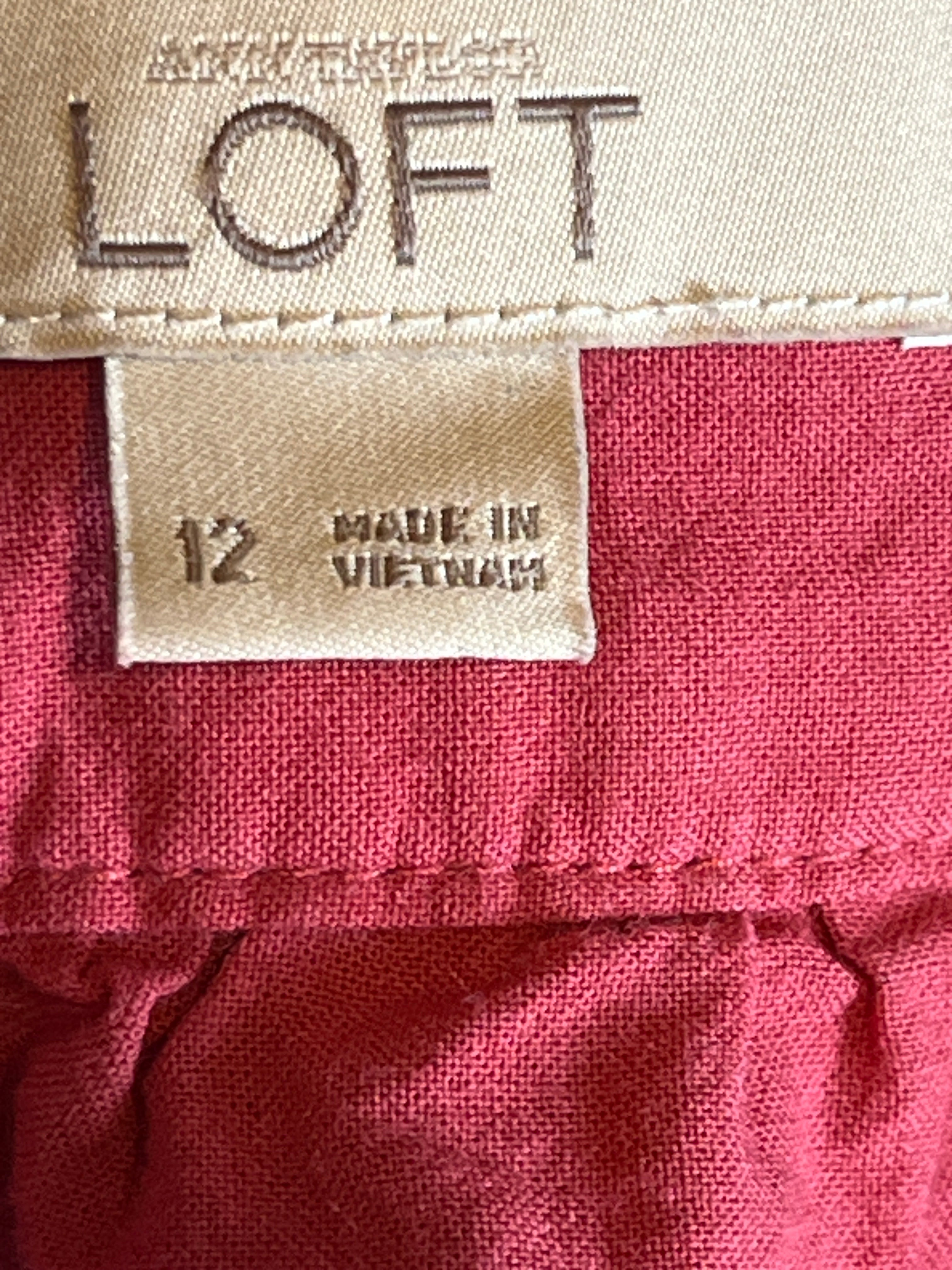  Pink Eyelet Tulip Styled Skirt  (size 12)