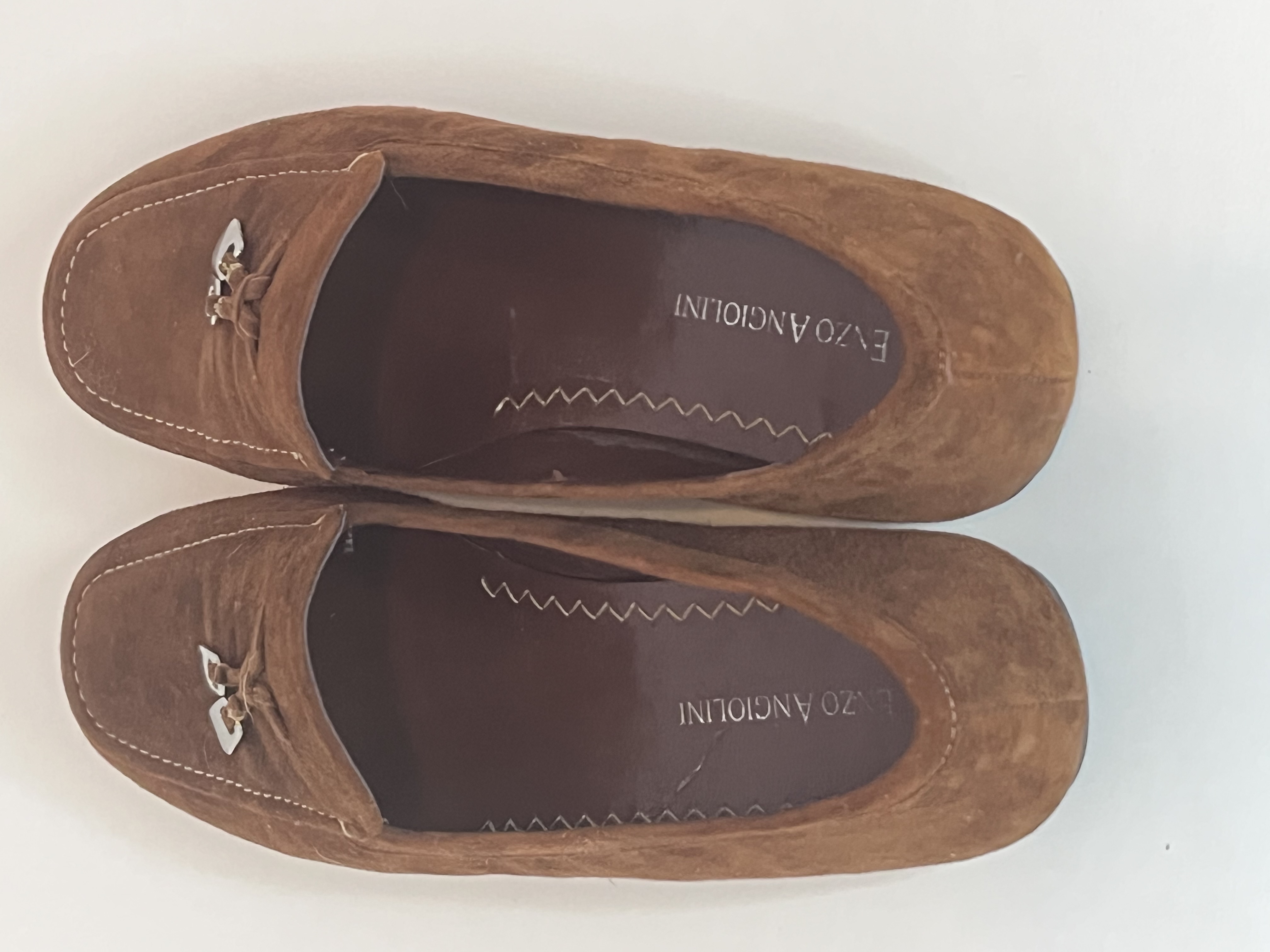 Enzo Angiolini-Women’s Brown Suede Loafers