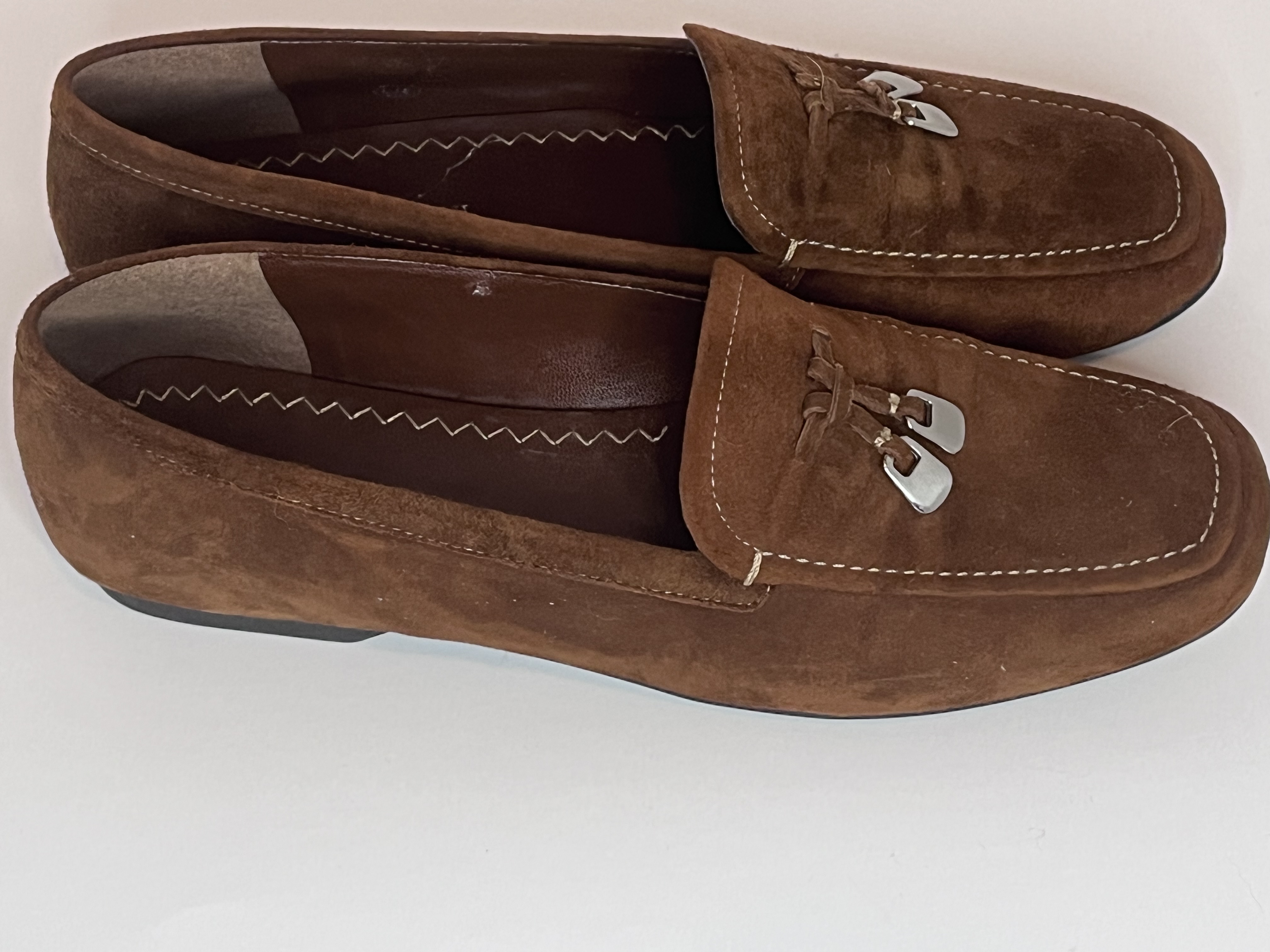Enzo Angiolini-Women’s Brown Suede Loafers