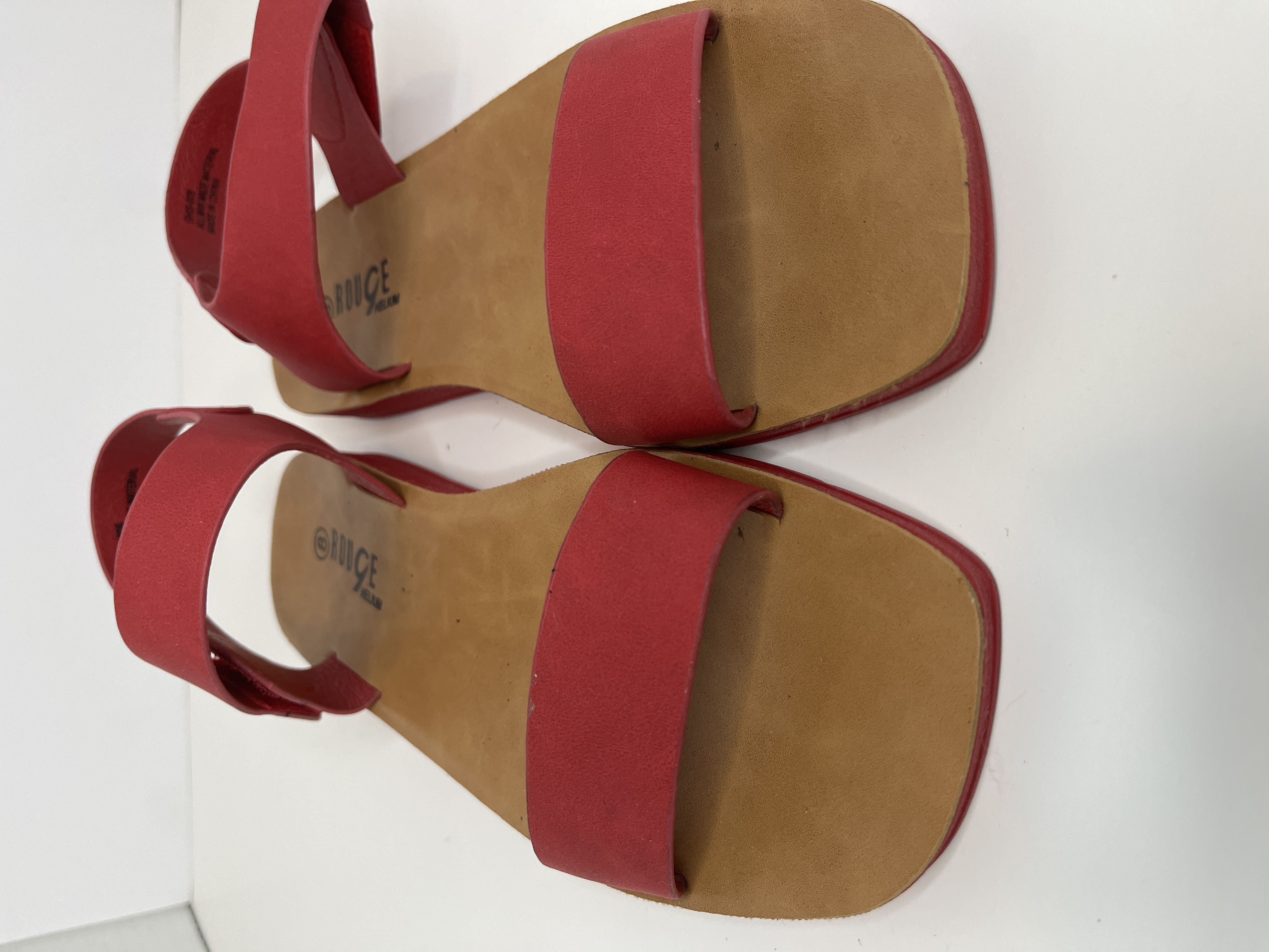Rouge Helium- Red Strappy Sandals (size 8)