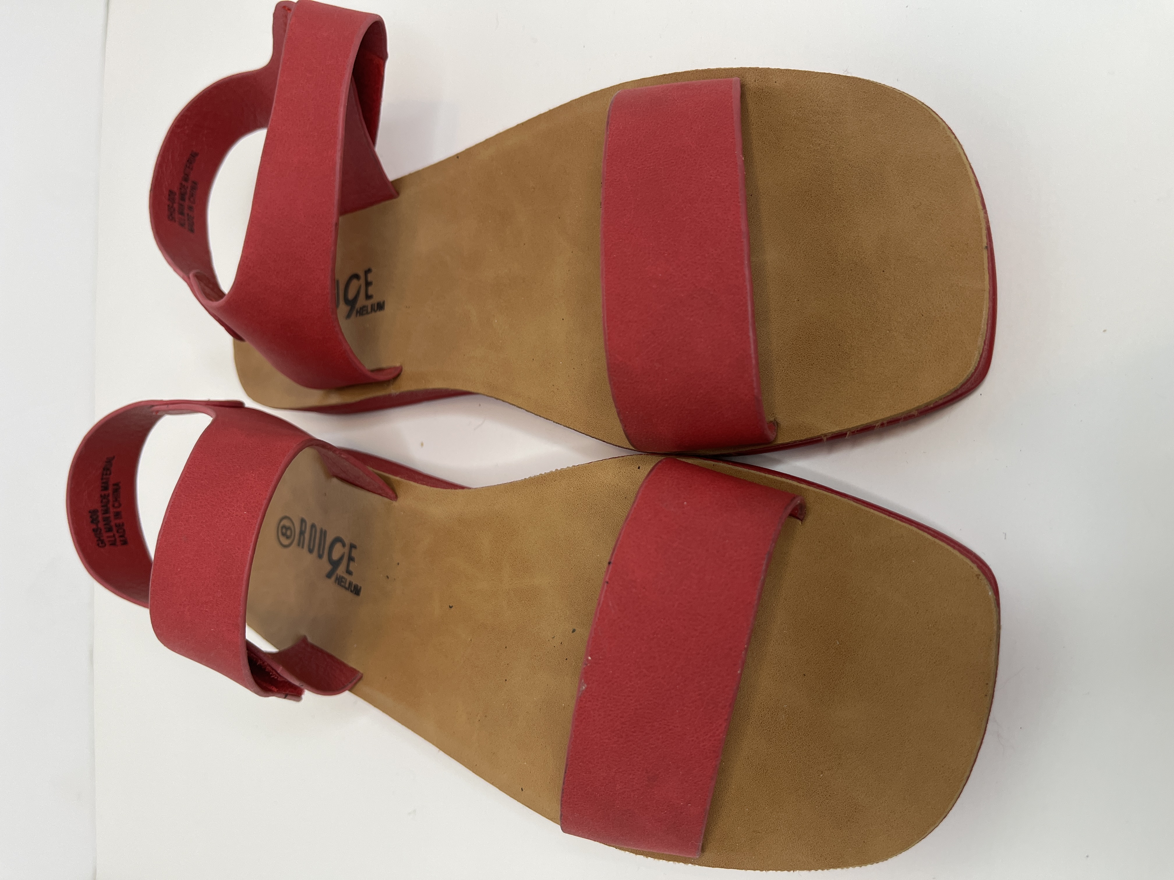 Rouge Helium- Red Strappy Sandals (size 8)