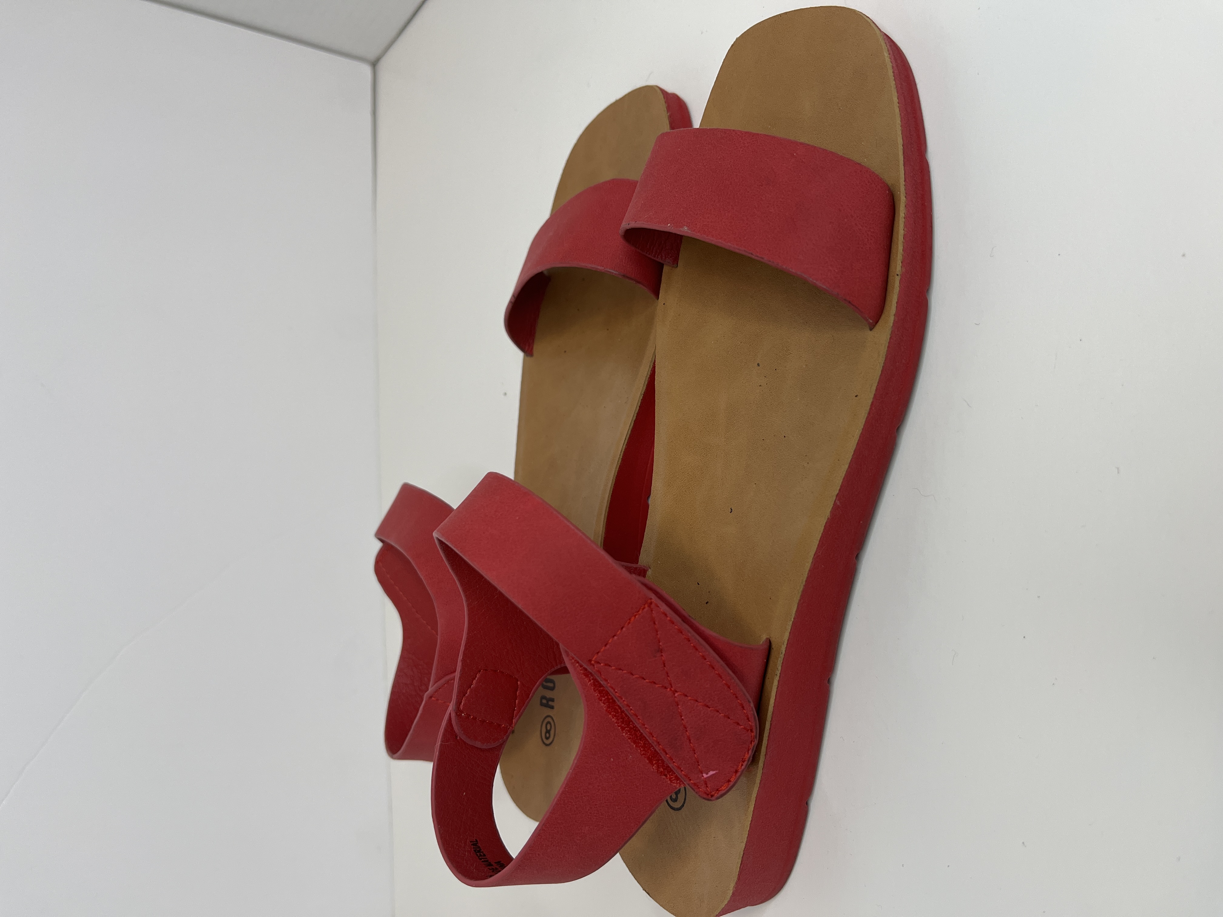 Rouge Helium- Red Strappy Sandals (size 8)