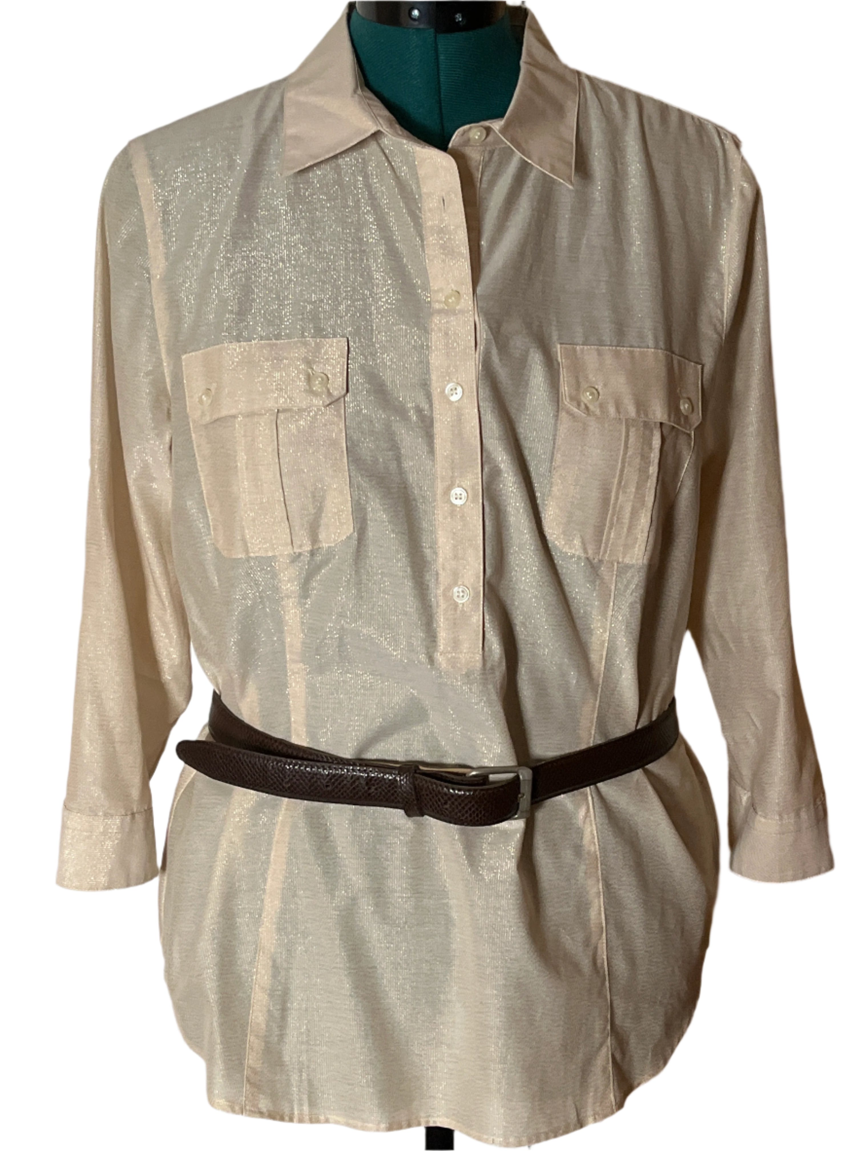 Beige Button-Up Shirt(LP)
