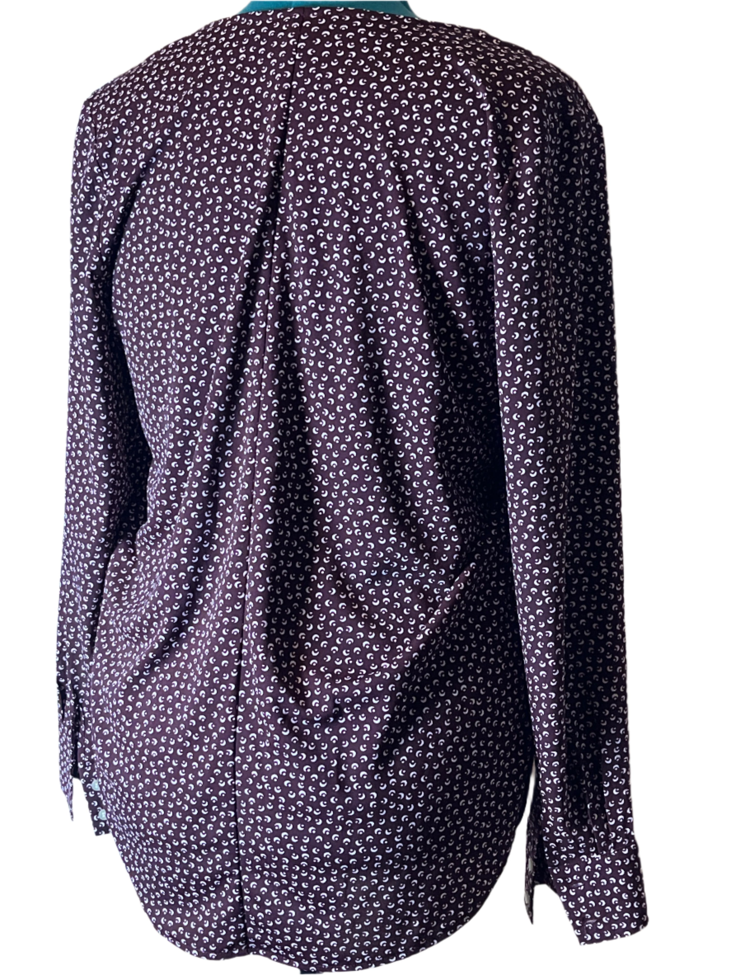 Ladies' Floral V-Neck Blouse (L)