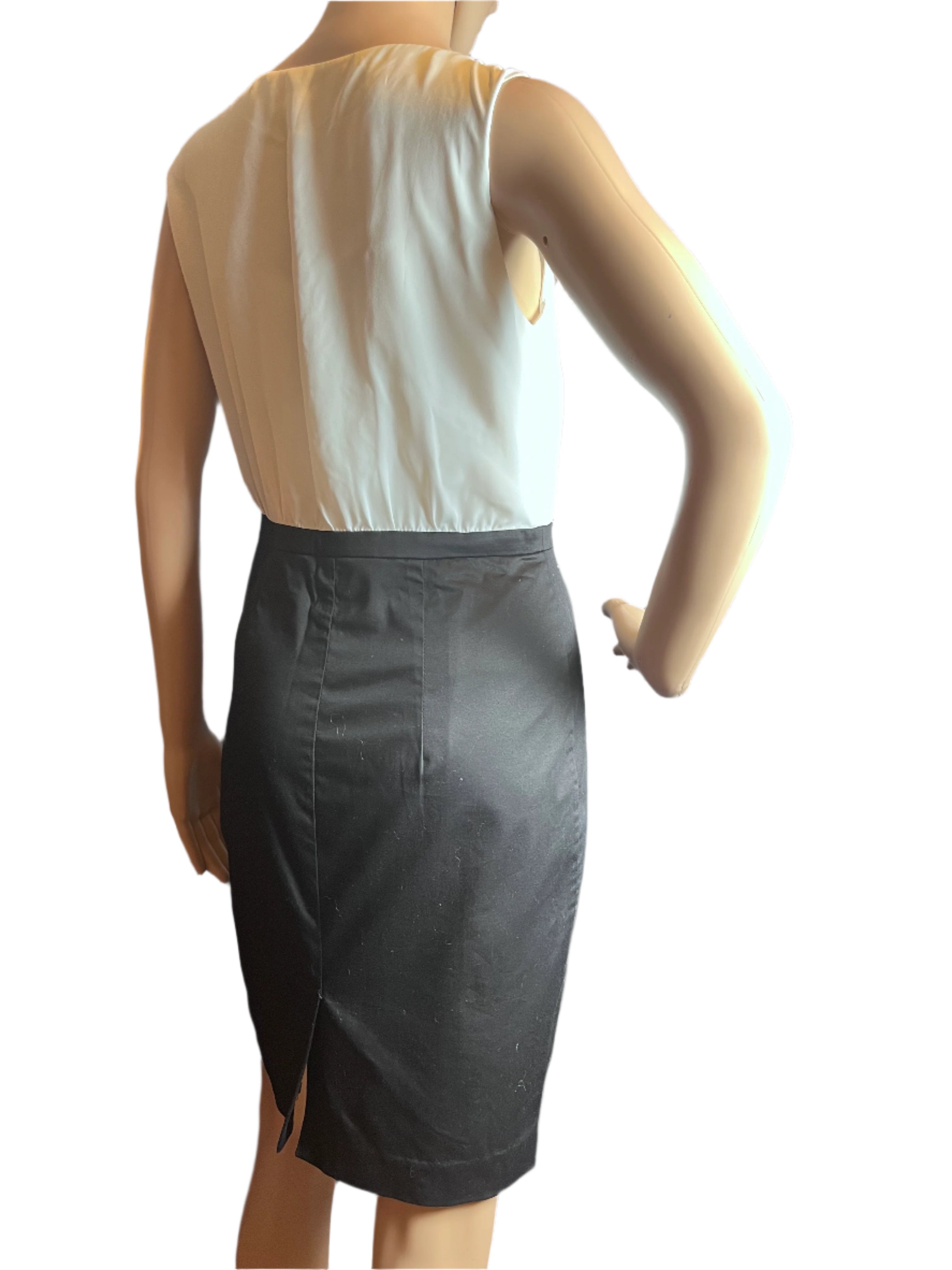 H&M- Elegant Black and White Dress