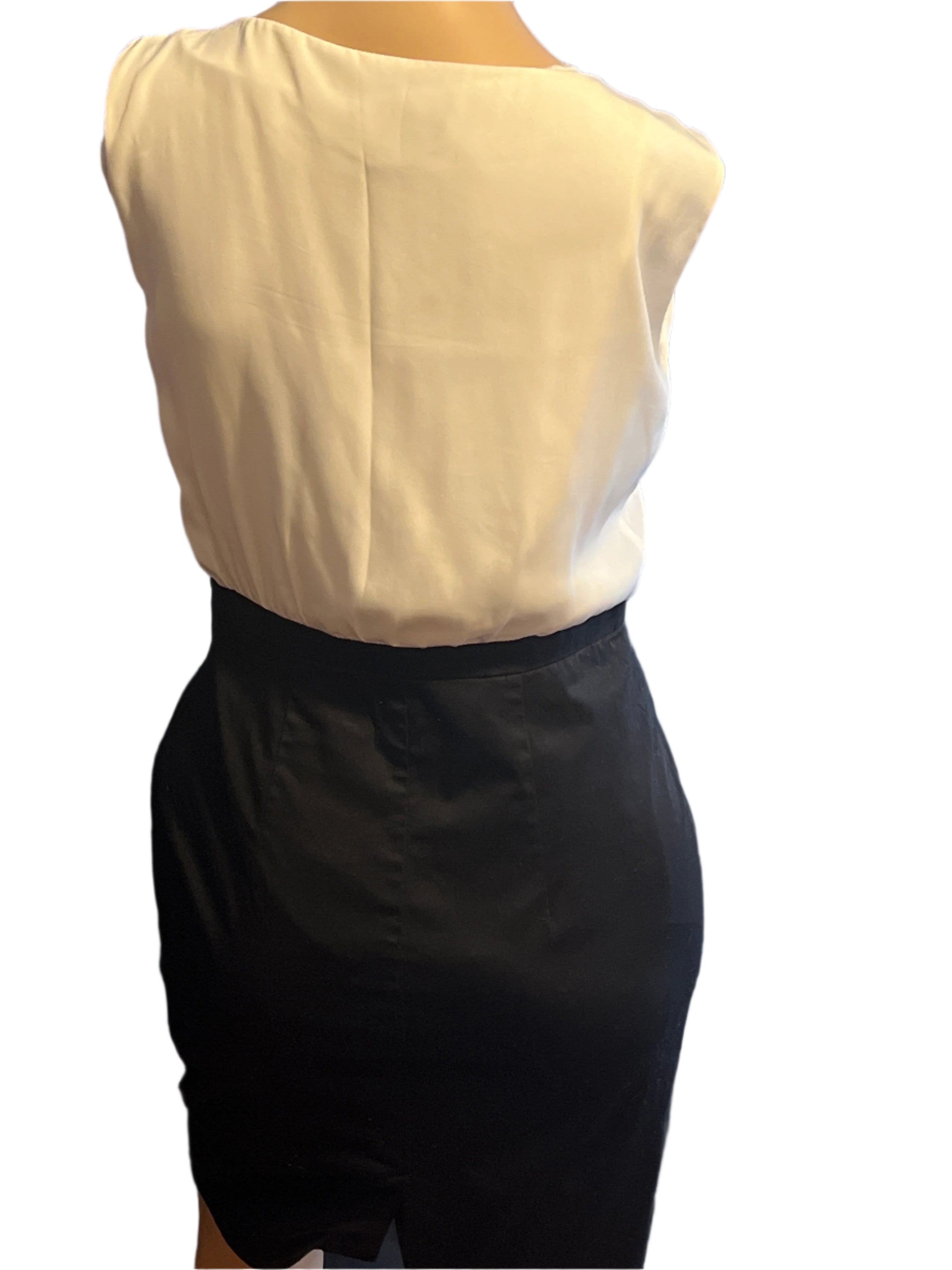 H&M- Elegant Black and White Dress