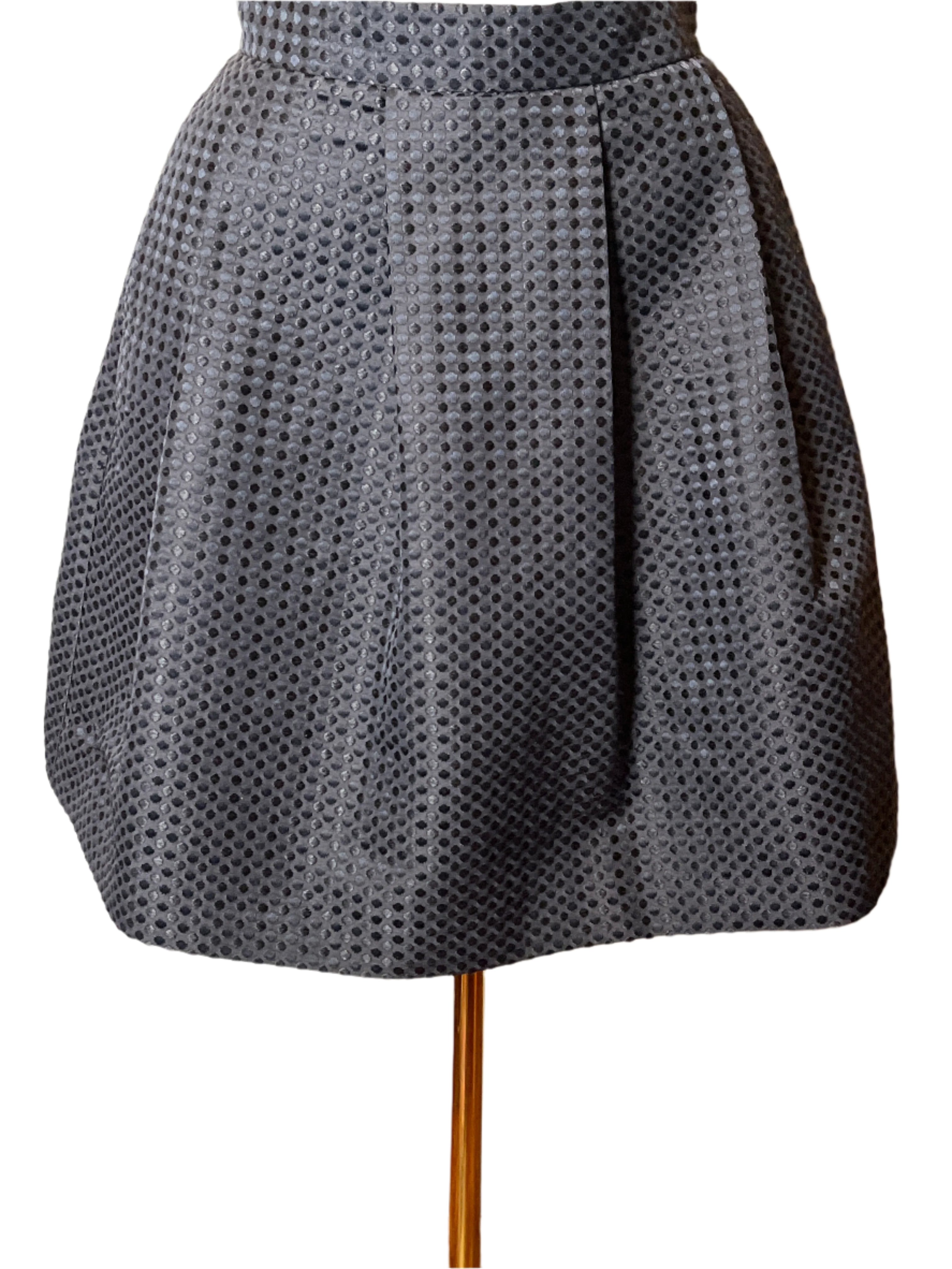Gray Pleated Black Skirt (size 4)